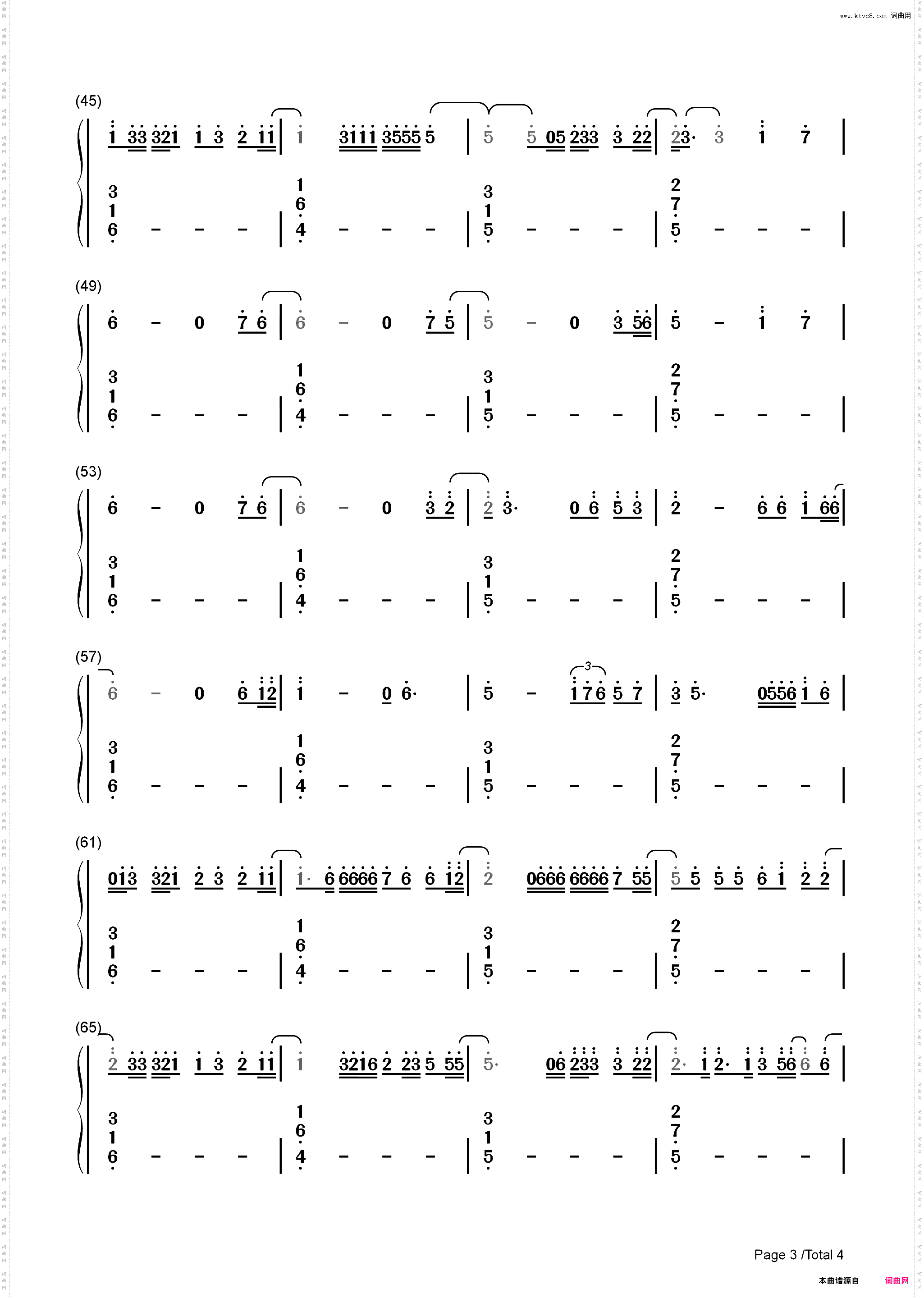 Love Not War The Tampa Beat-抖音热门背景音乐_简谱版