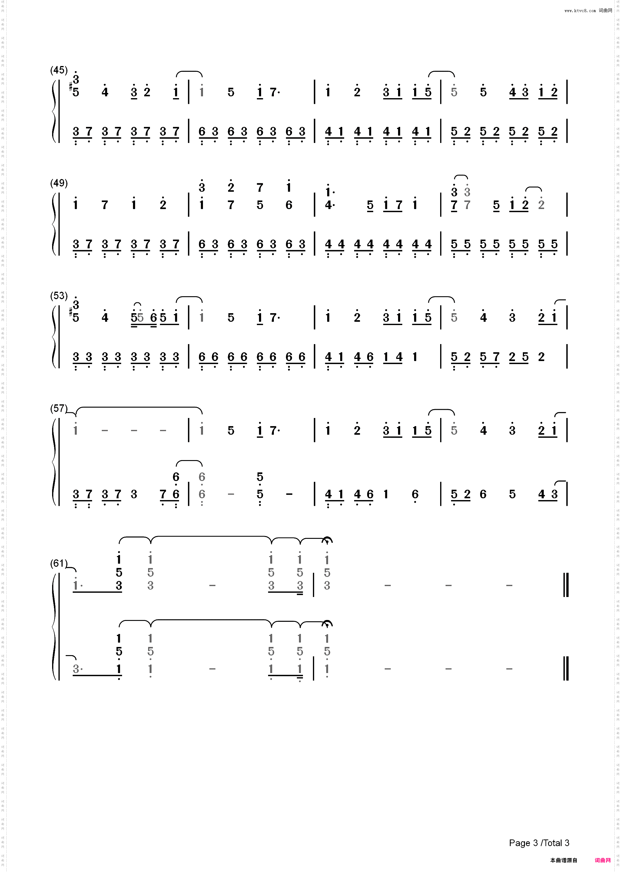举头三尺天气晴-家有大猫游戏主题曲_简谱版