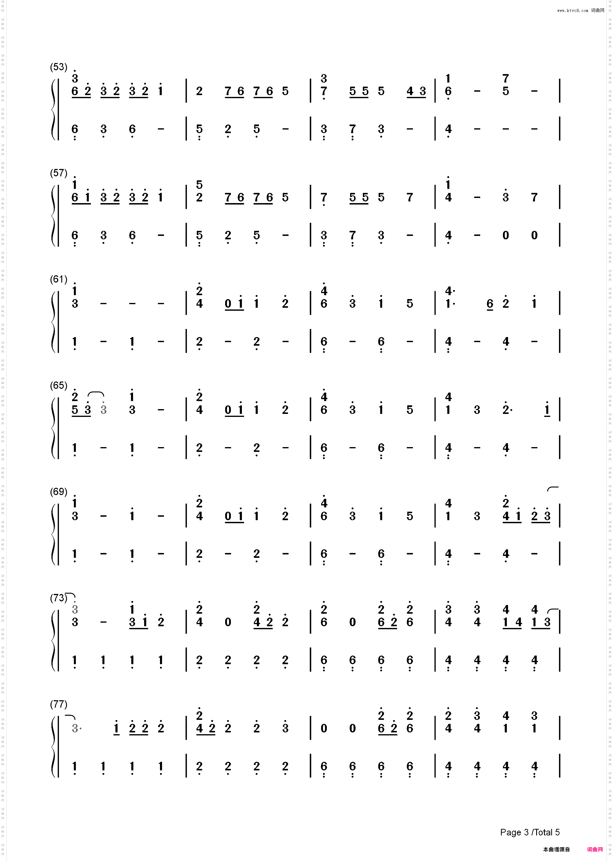 My Tears Ricochet-Taylor Swift_简谱版