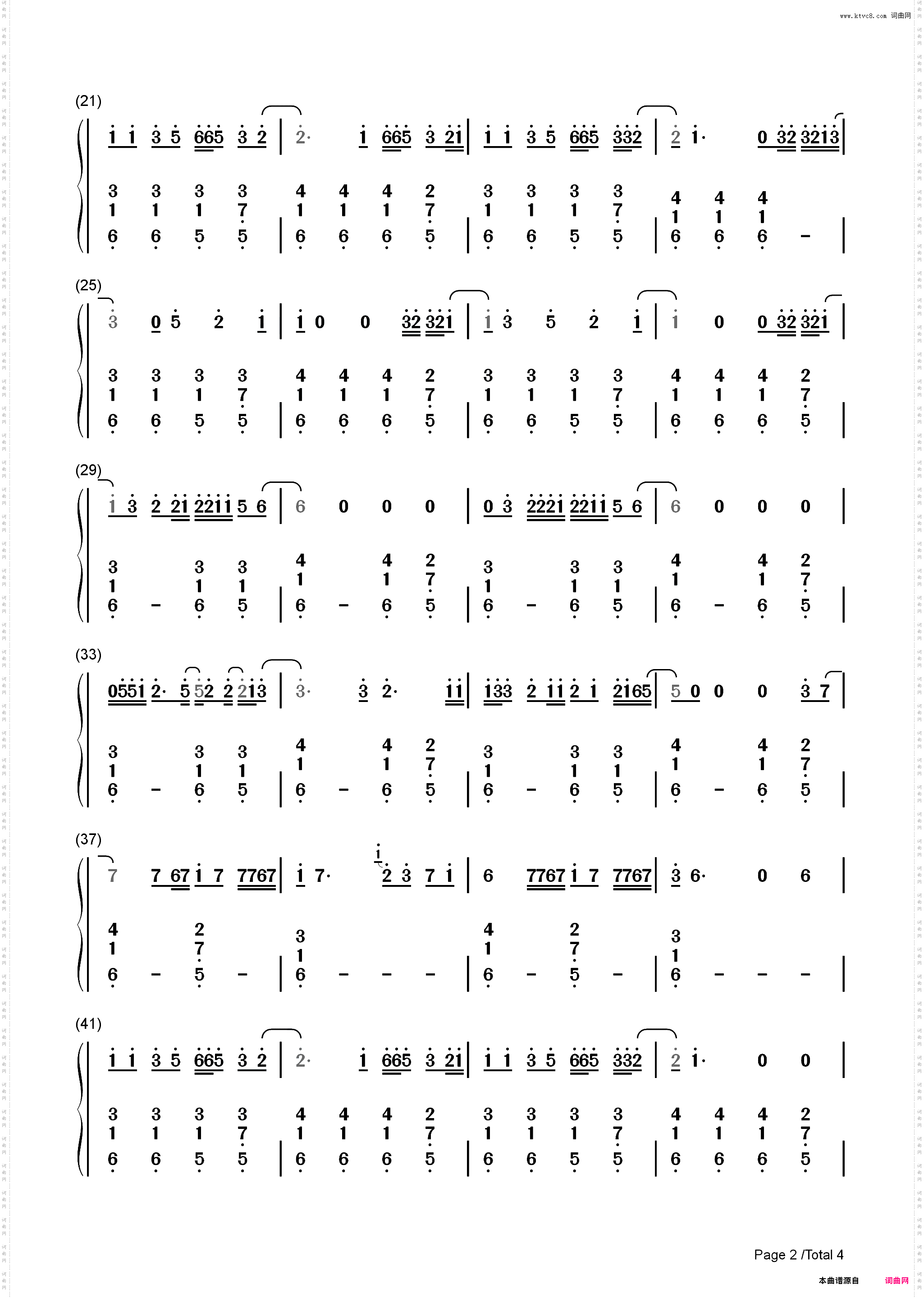 Be Happy-Dixie DAmelio_简谱版