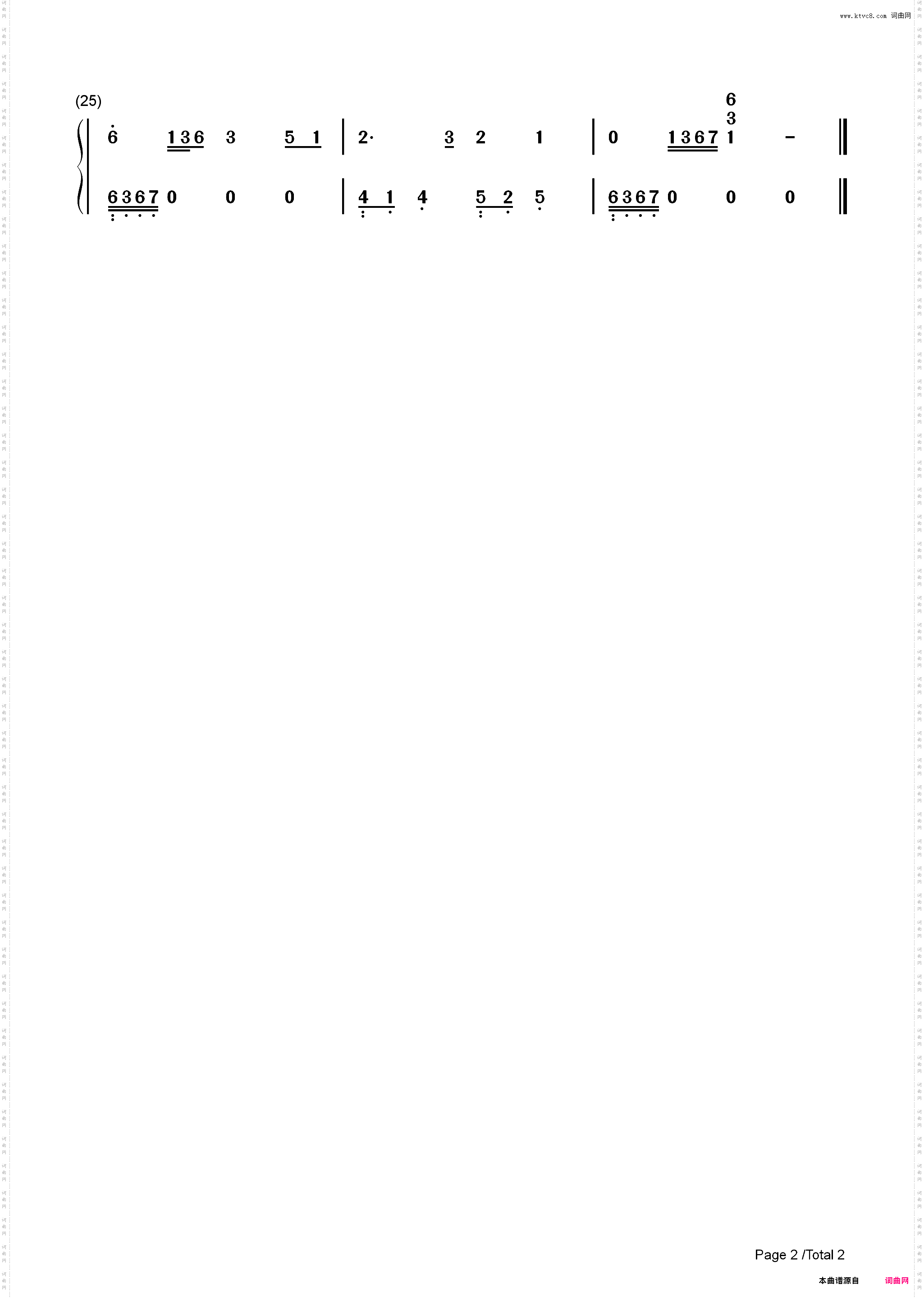 雪诉离歌-C调简单版-古剑奇谭同人歌曲_简谱版