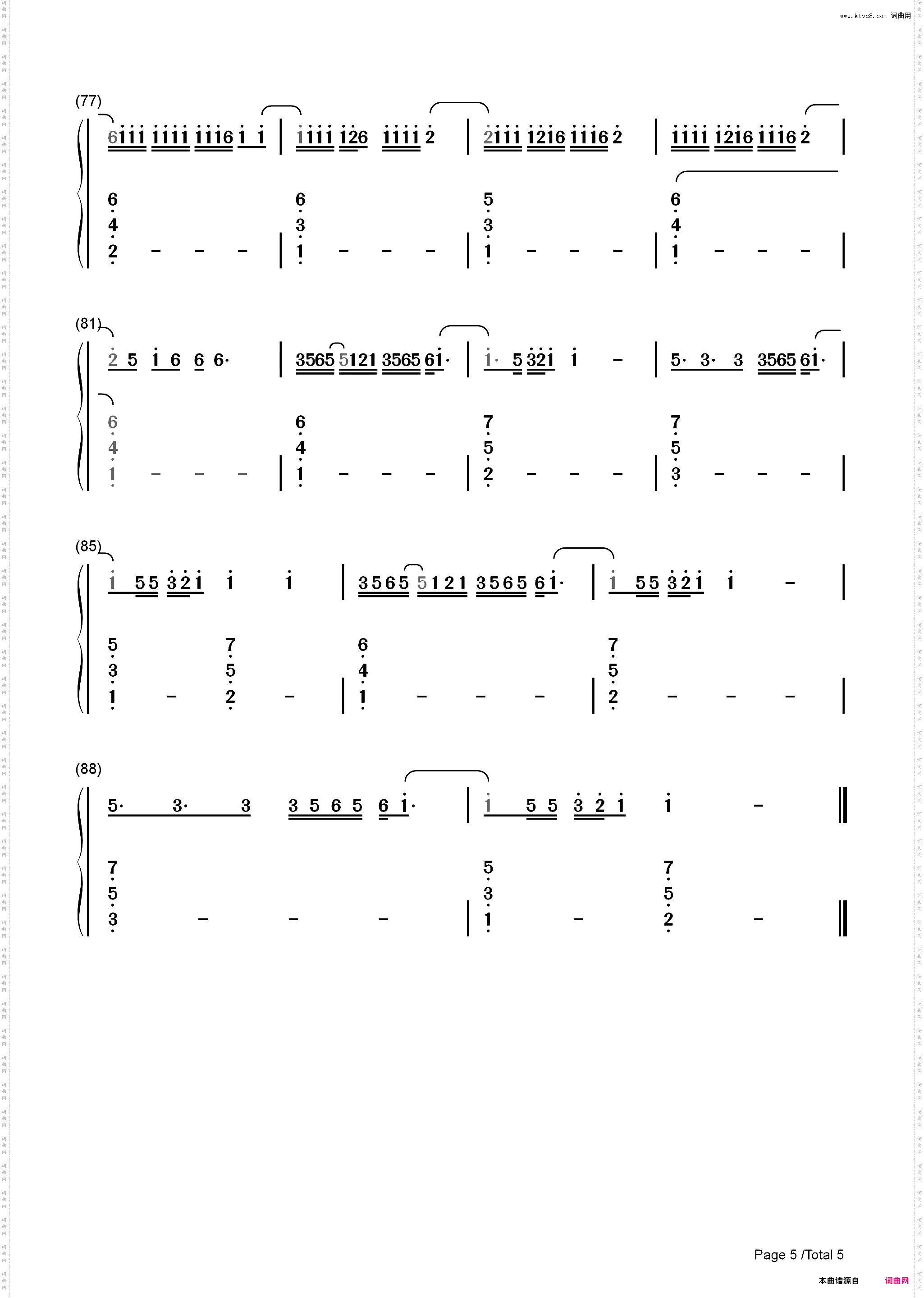 More and More-TWICE最新回归曲_简谱版