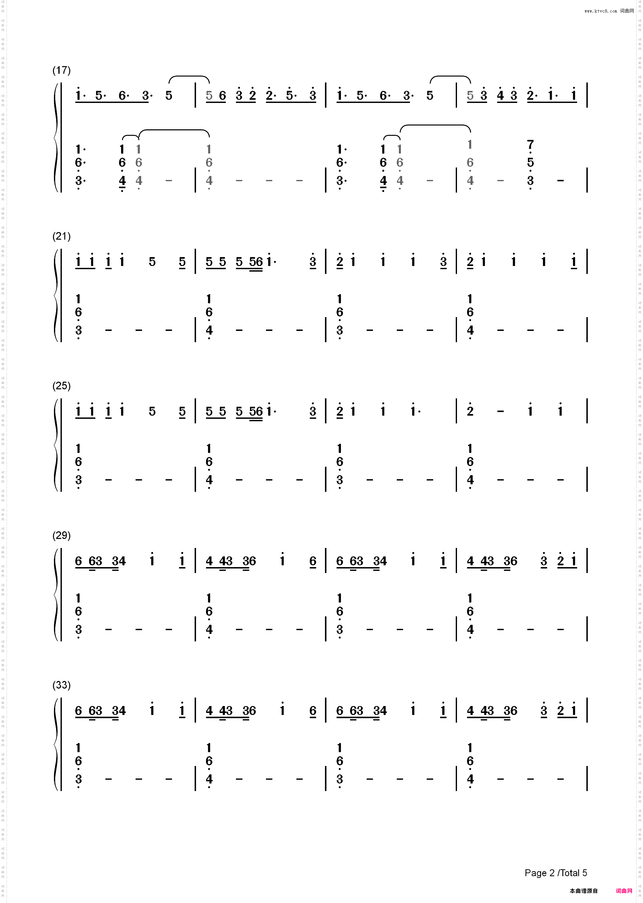 Rain on Me-Lady Gaga ft Ariana Grande_简谱版