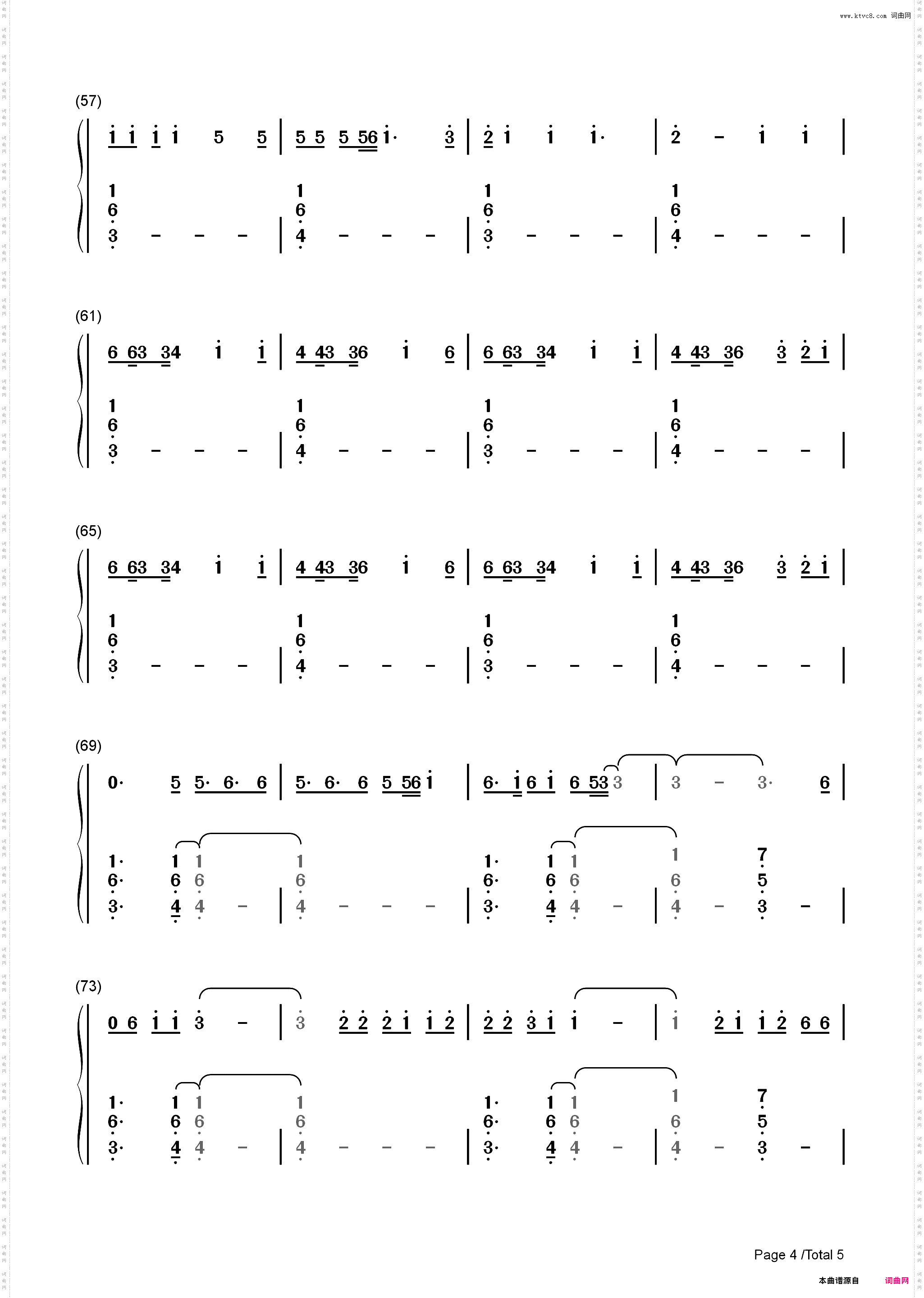 Rain on Me-Lady Gaga ft Ariana Grande_简谱版