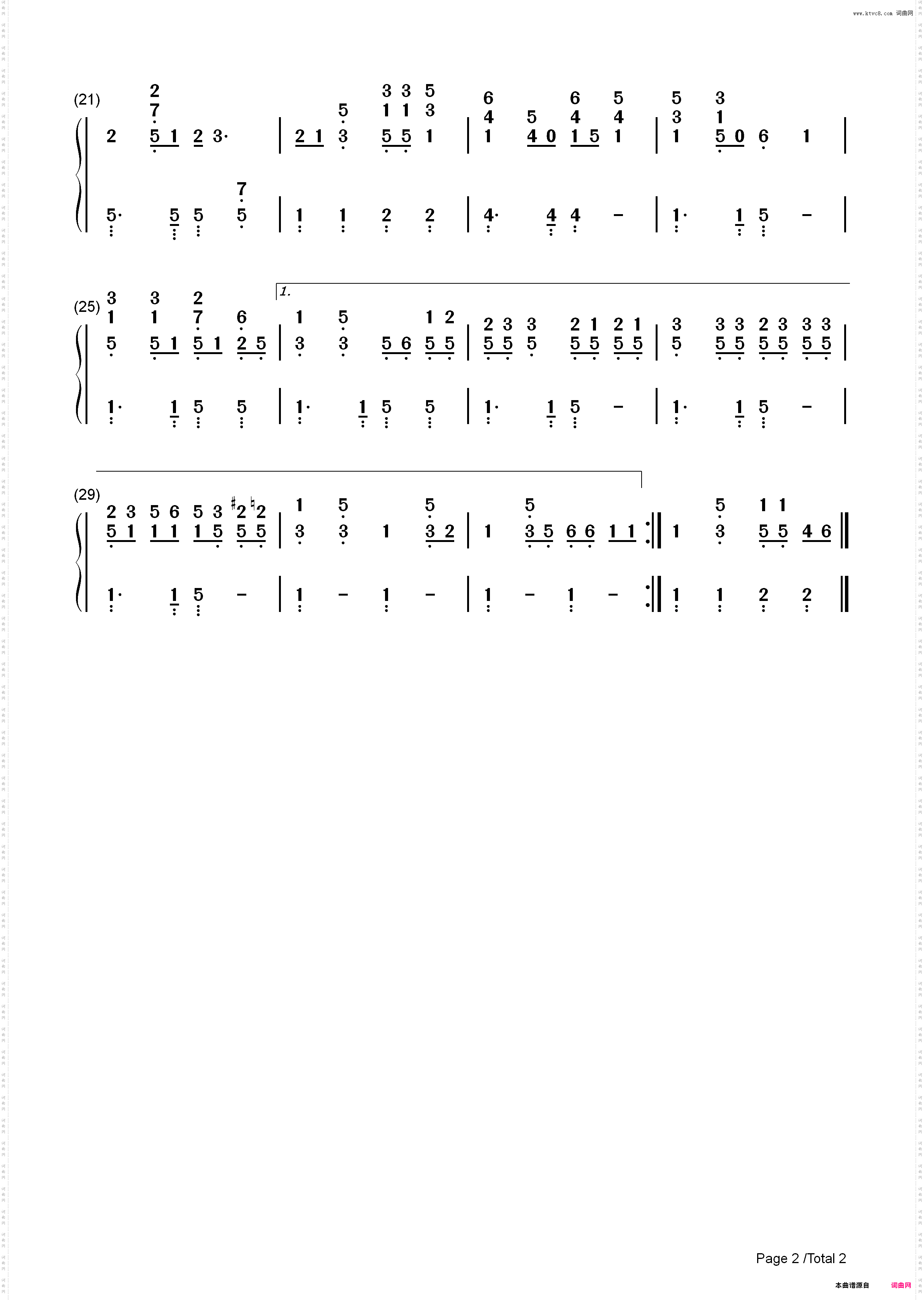 Little Bitty-Alan Jackson_简谱版