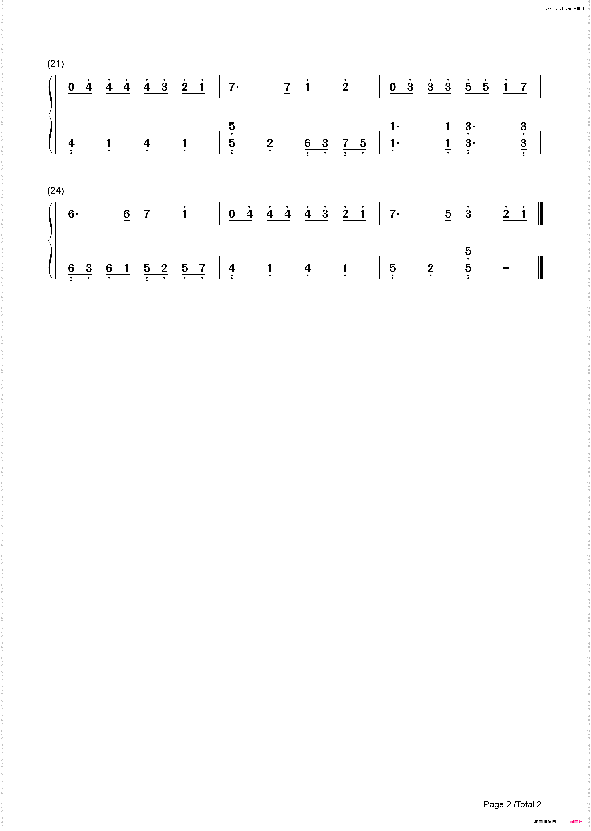 Forever-Lewis Capaldi_简谱版