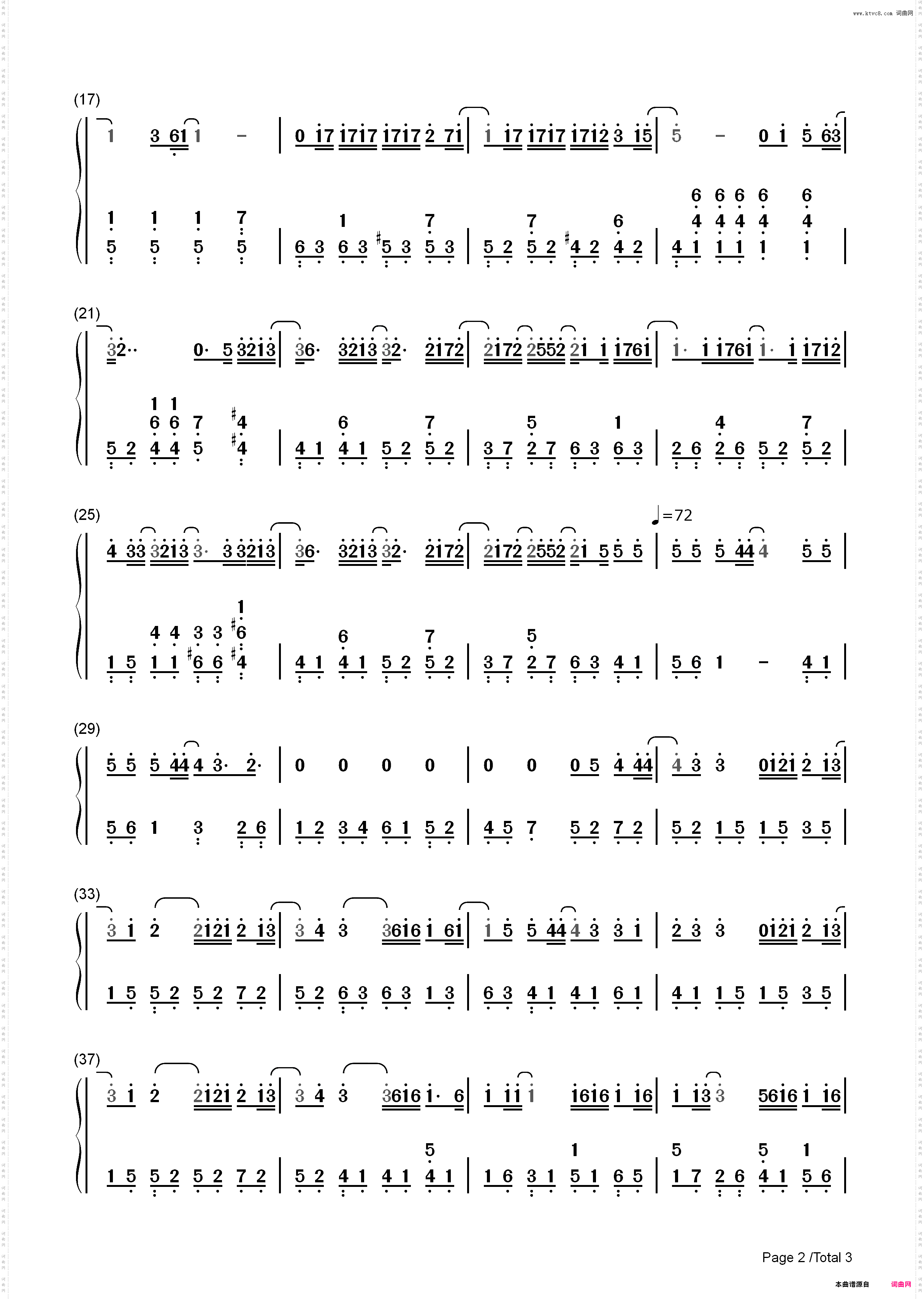 算什么男人PLUS-周杰伦歌曲串烧_简谱版