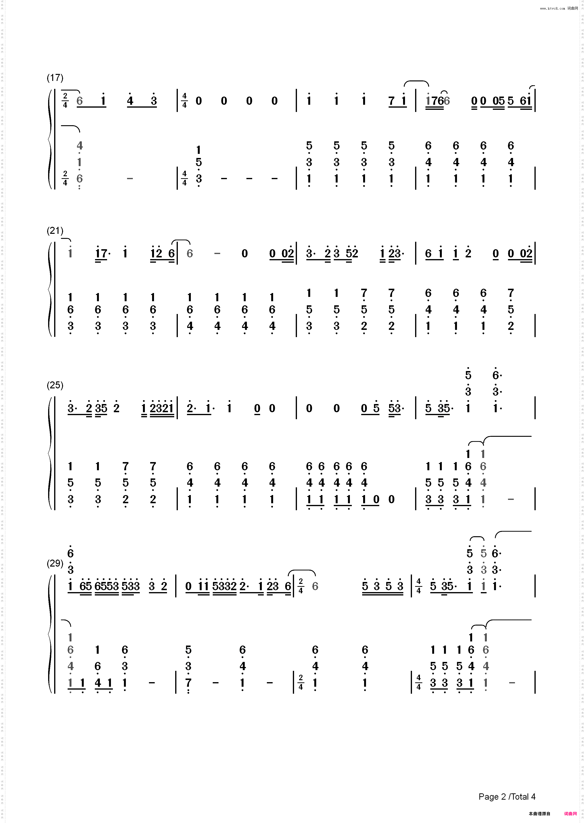 Watch-Billie Eilish_简谱版