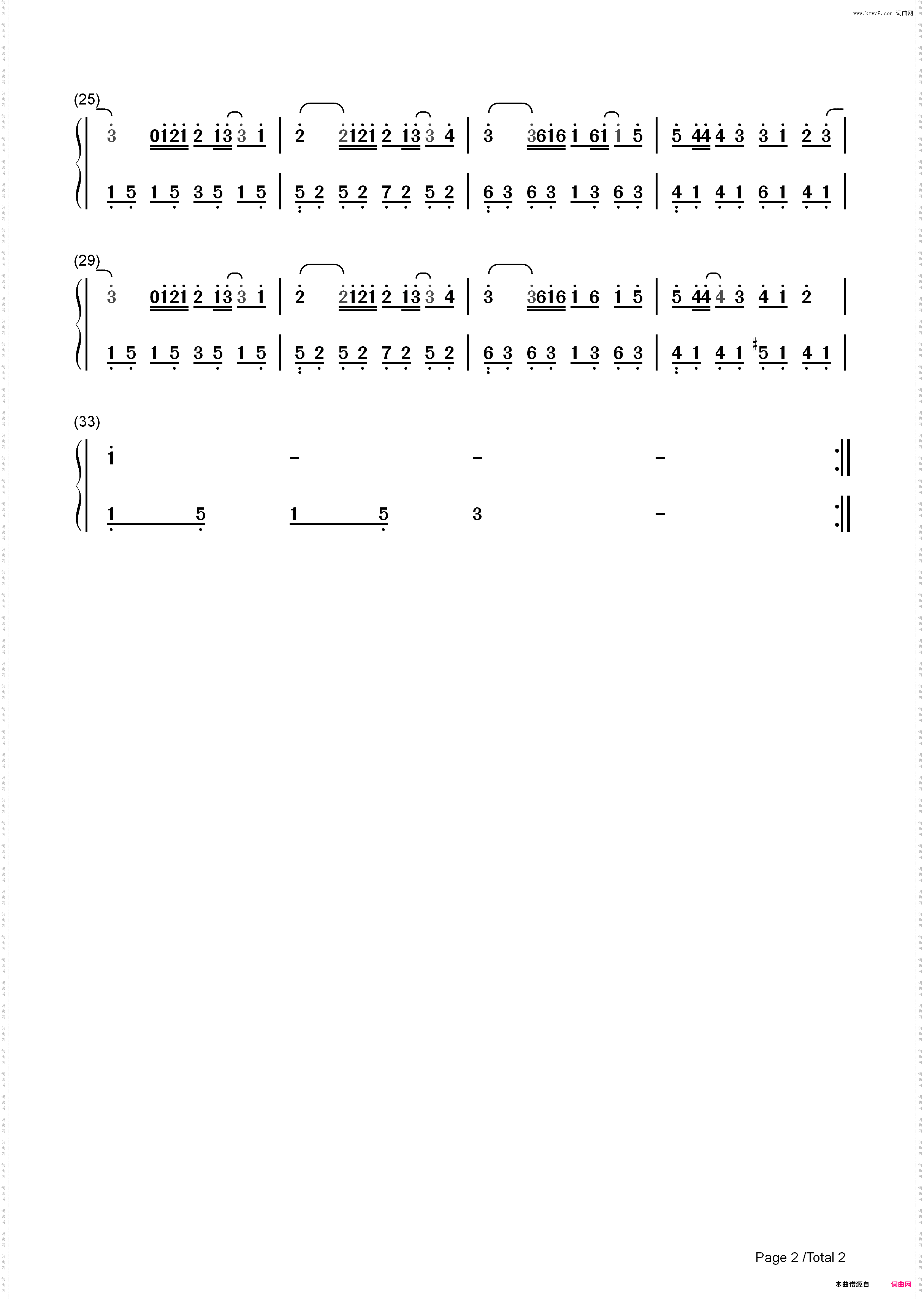 我是如此相信-天火主题曲-周杰伦_简谱版