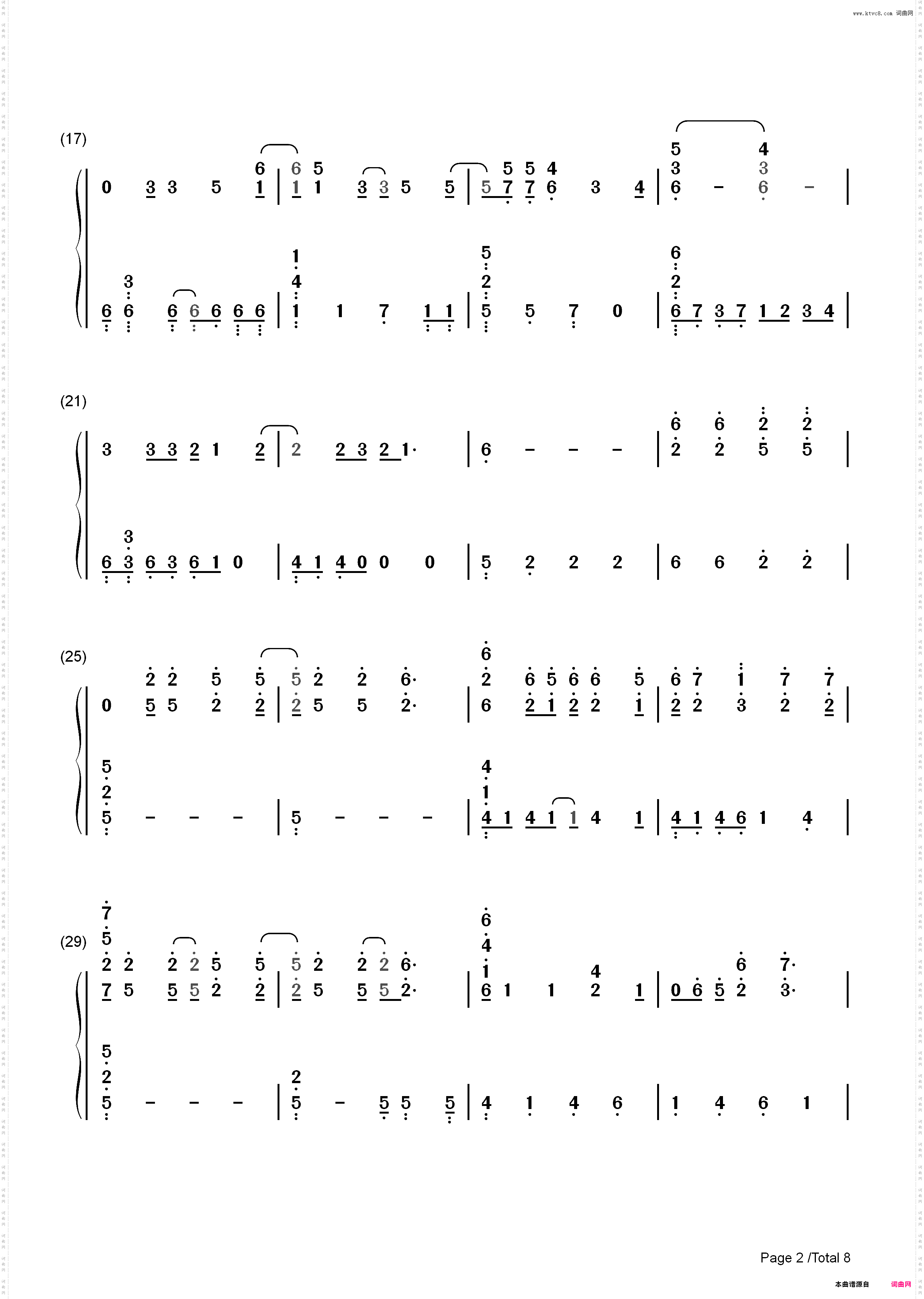 Let It Go完整版-动画冰雪奇缘主题曲_简谱版