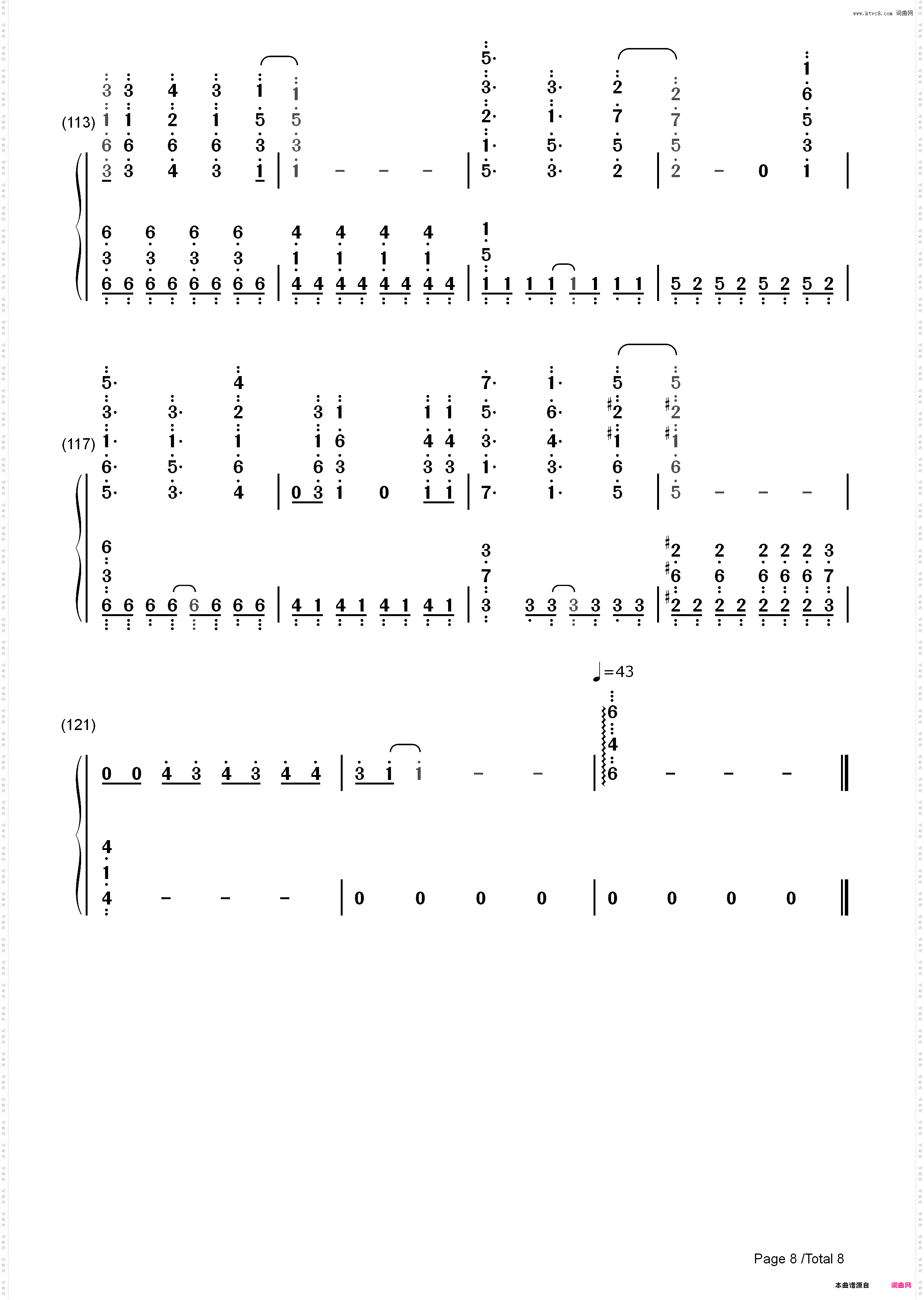 Let It Go完整版-动画冰雪奇缘主题曲_简谱版