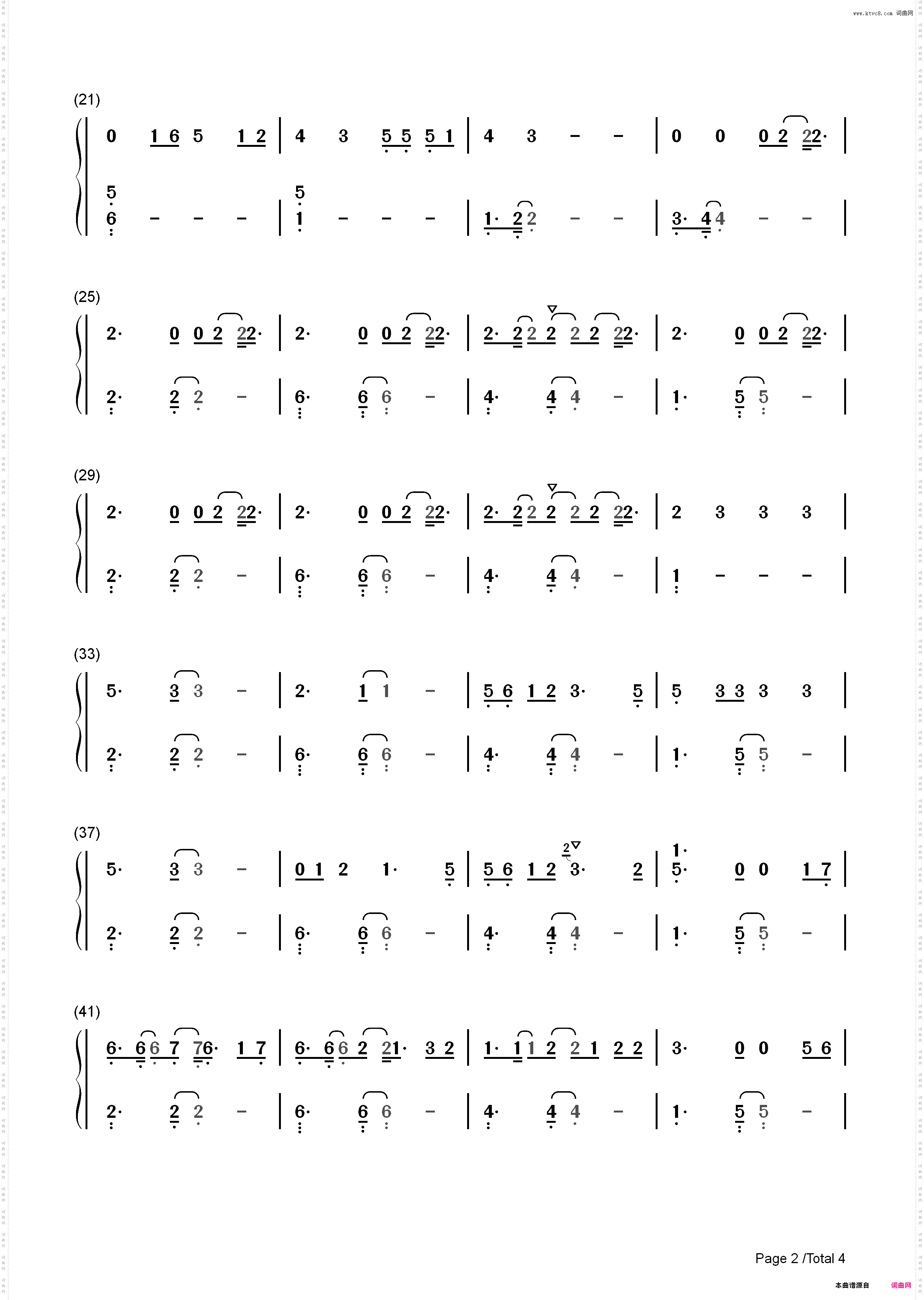 Dont Start Now-Dua Lipa_简谱版