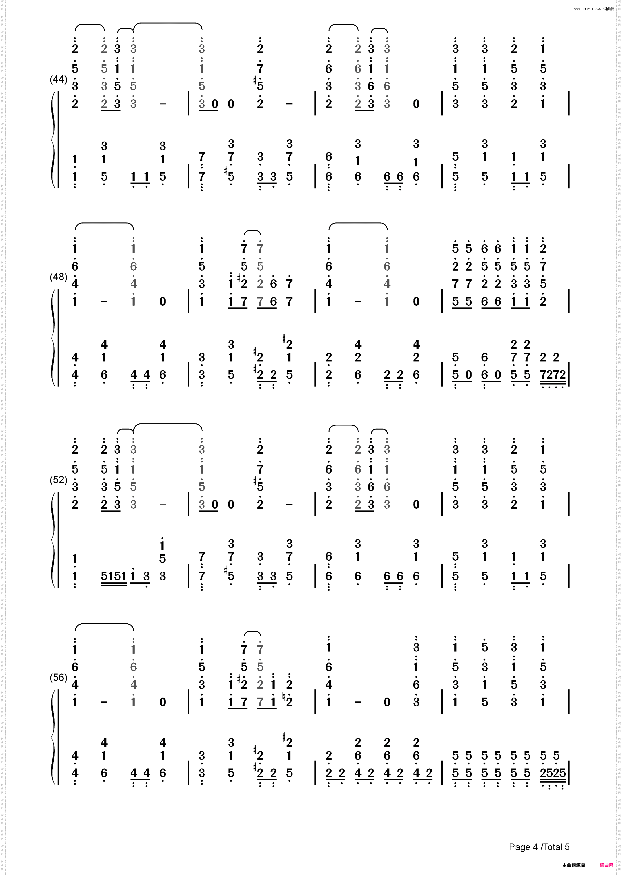 Lets go ライフリング４-美妙射击部OP_简谱版