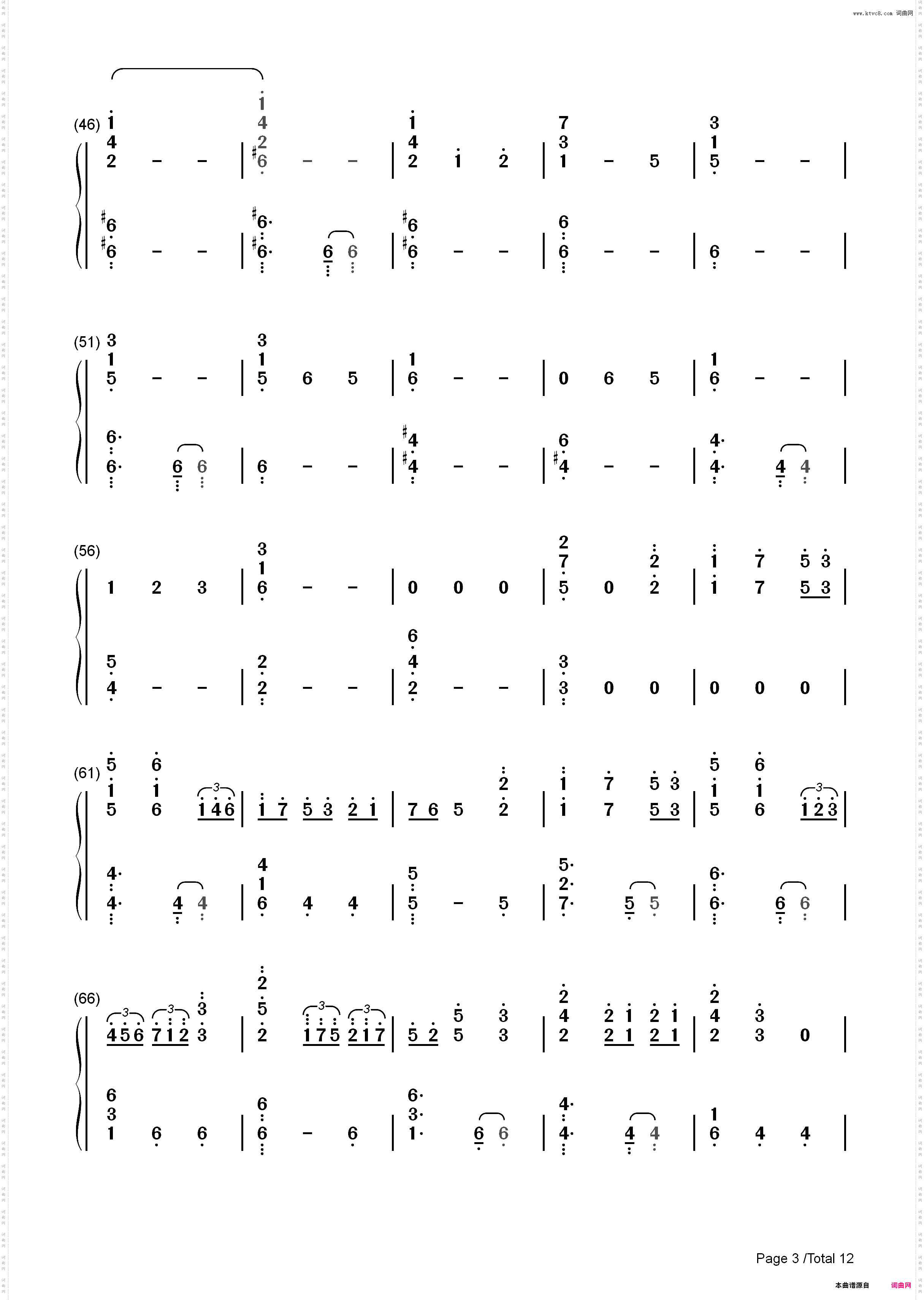 Unlasting-刀剑神域 Alicization War of Underworld ED_简谱版