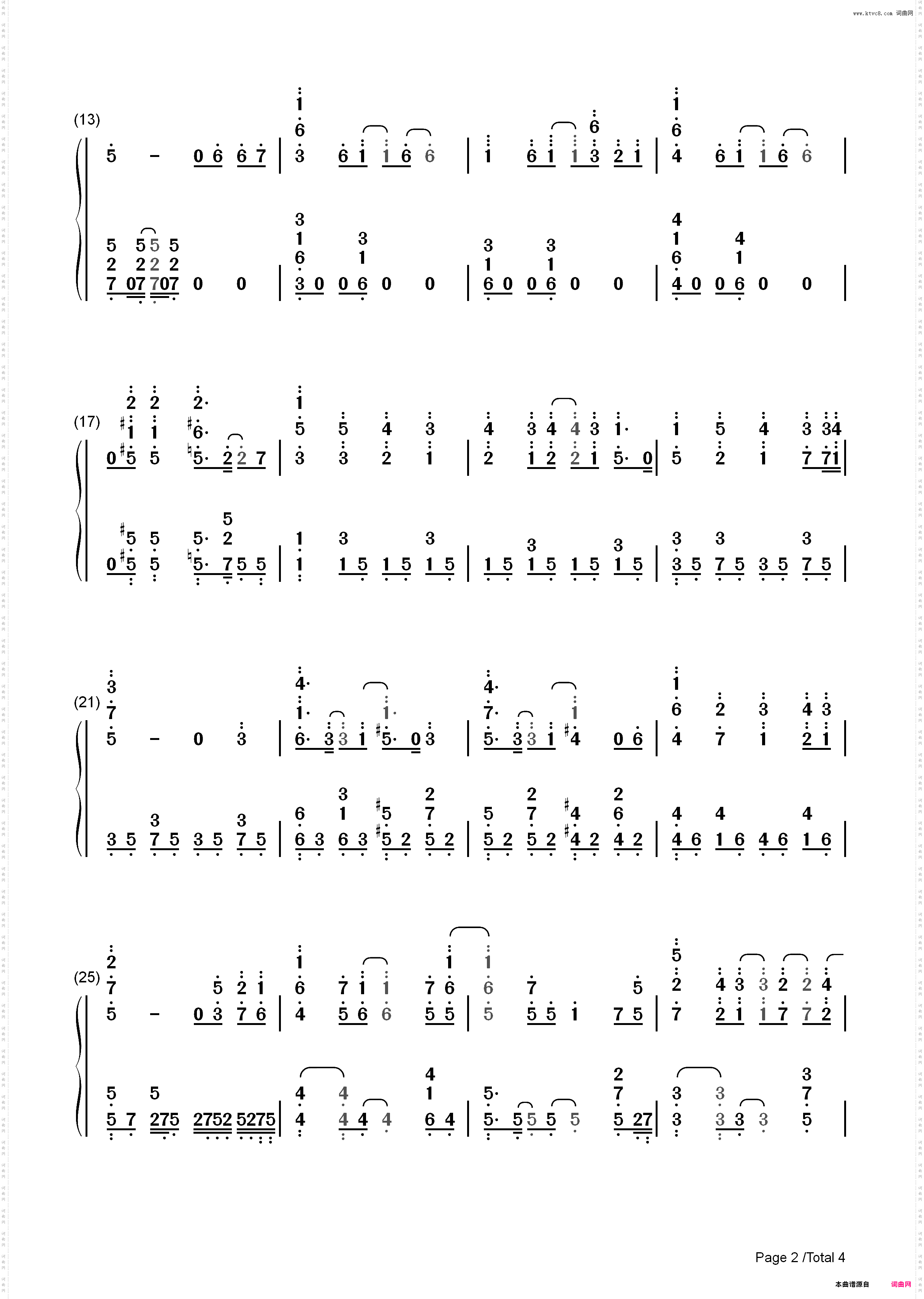 ダイスキ-只要长得可爱即使是变态你也喜欢吗OP_简谱版