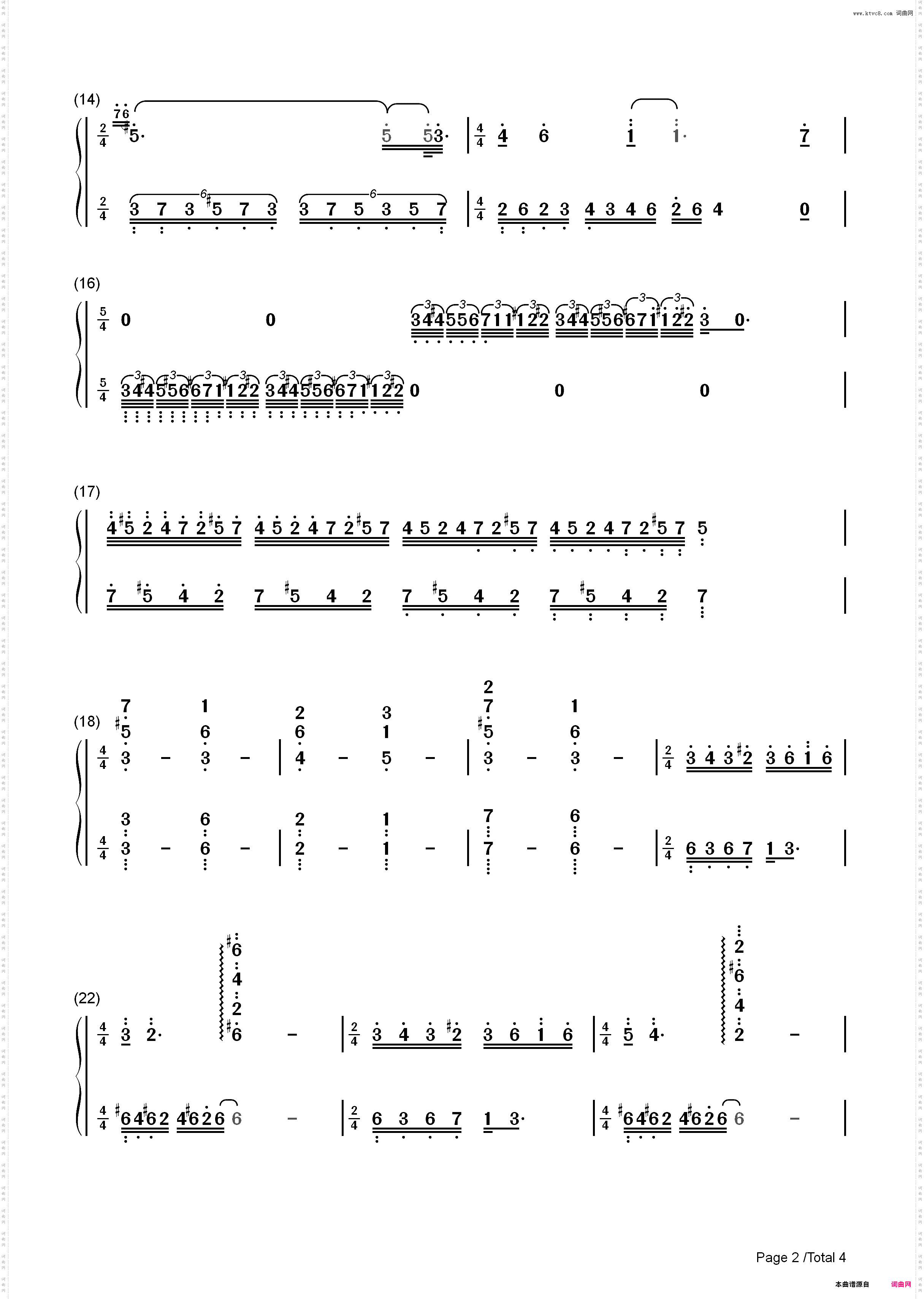 Otonal-Raul Di Blasio_简谱版