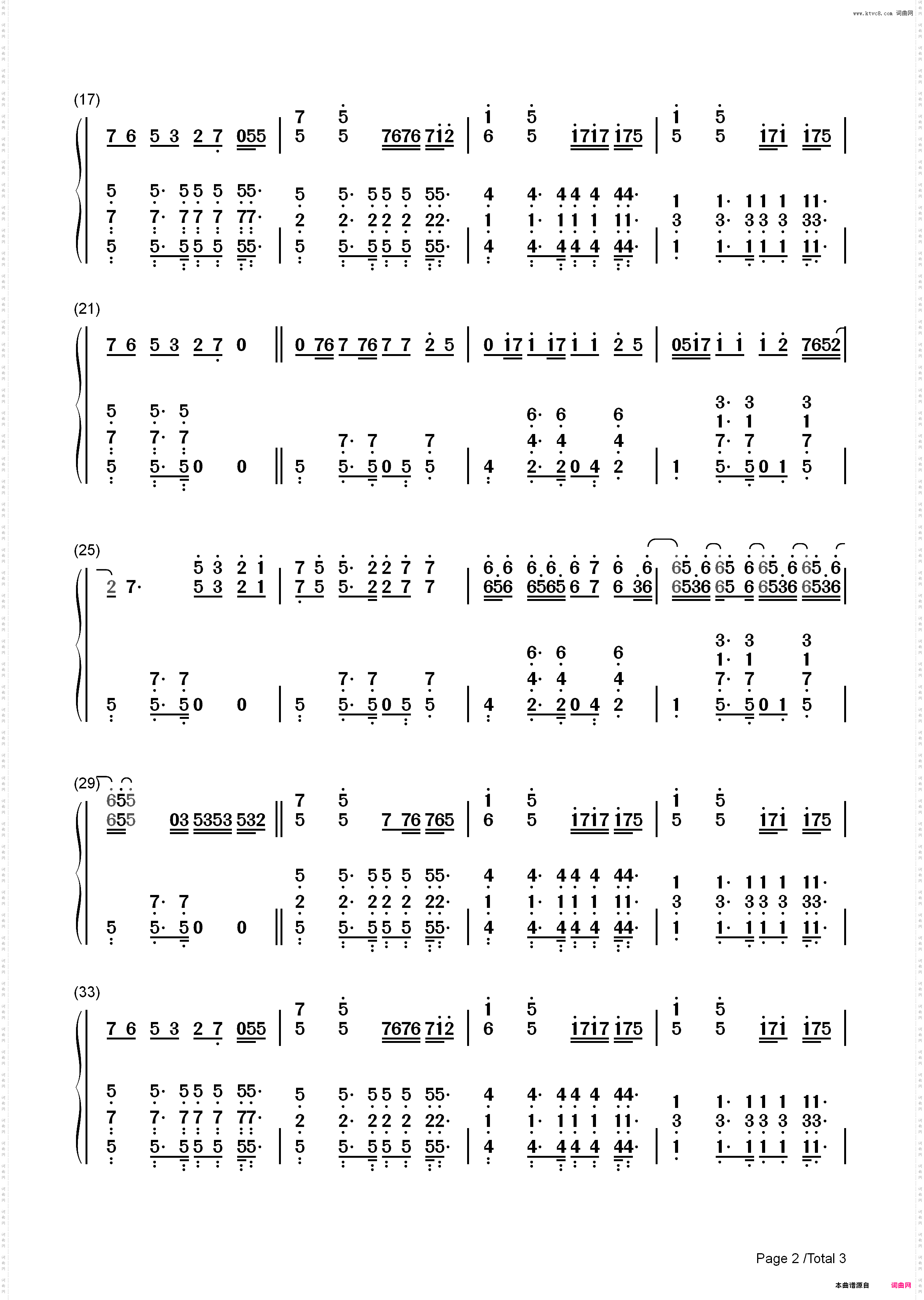 Cool-Jonas Brothers_简谱版