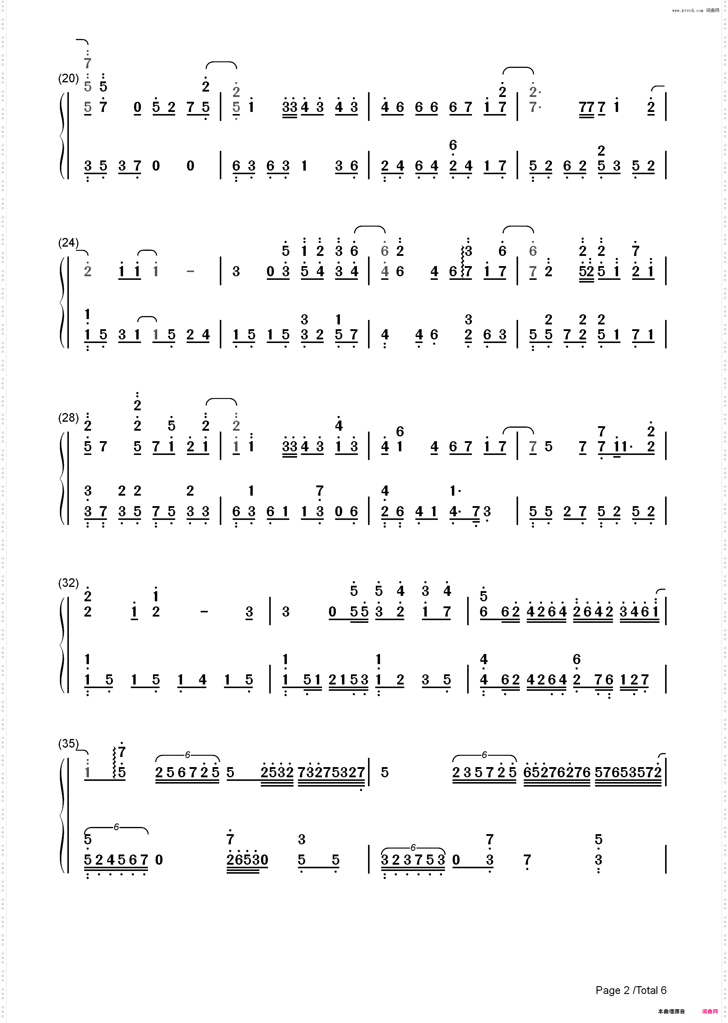 薛之谦经典歌曲串烧_简谱版