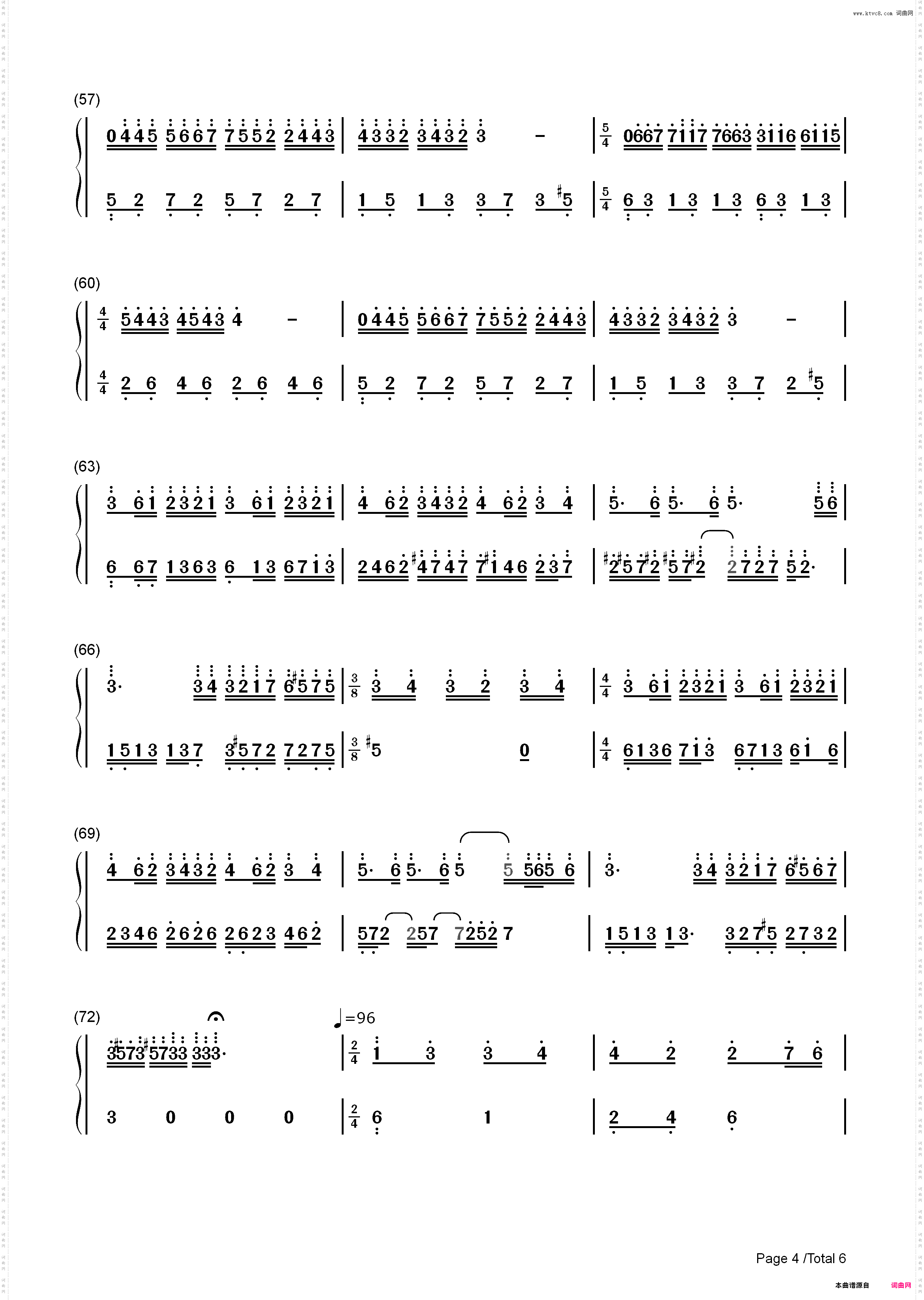 梦中的婚礼-梦幻改编版_简谱版