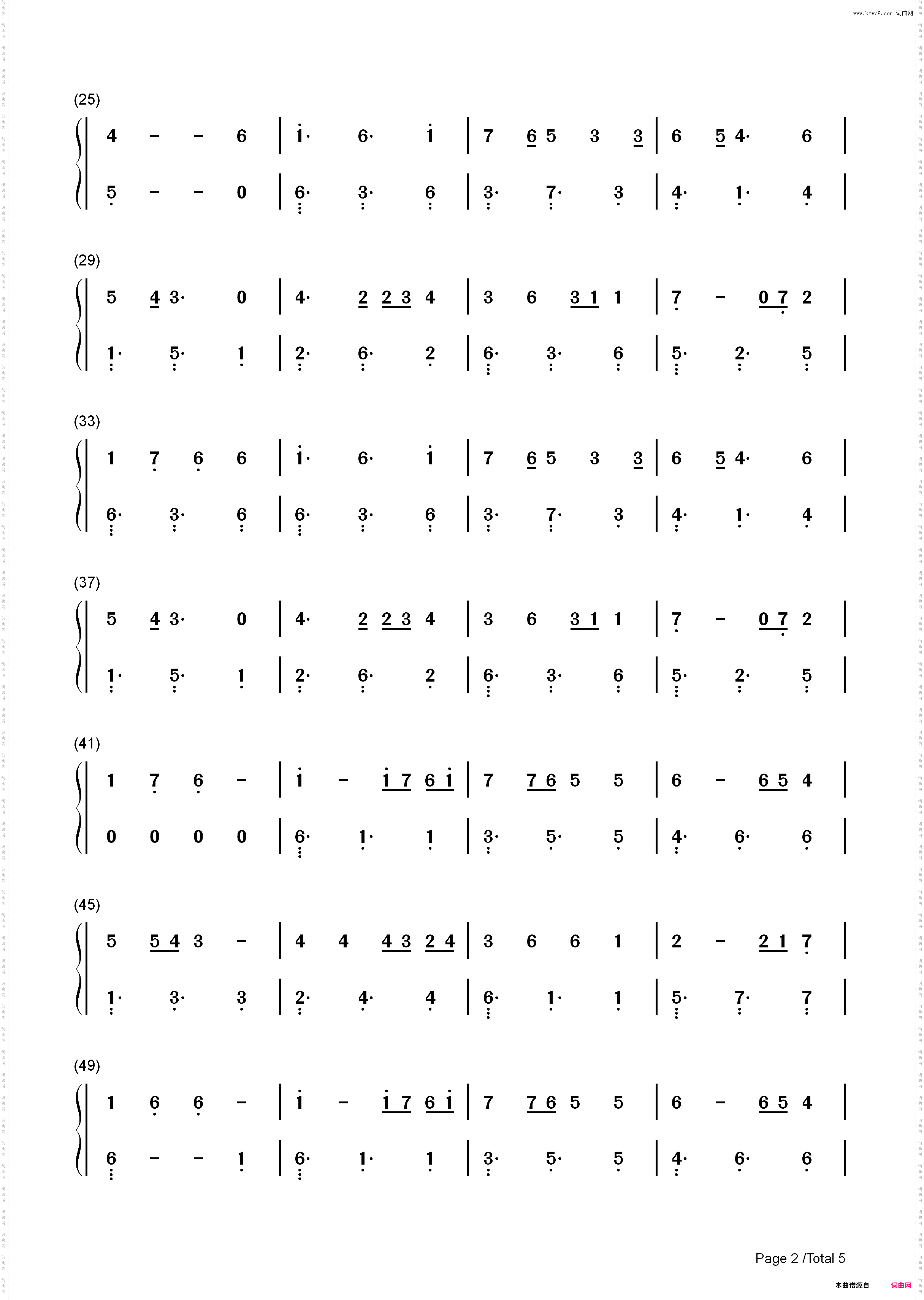 On My Way-简单版-Alan Walker_简谱版