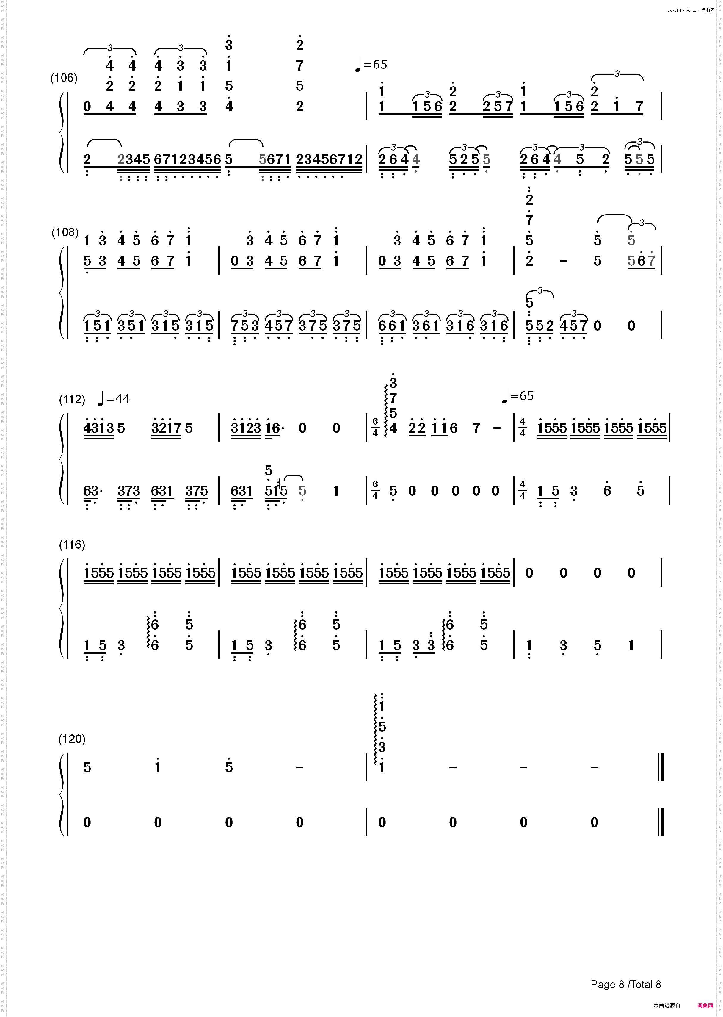 Bohemian Rhapsody-完美版-波希米亚狂想曲_简谱版