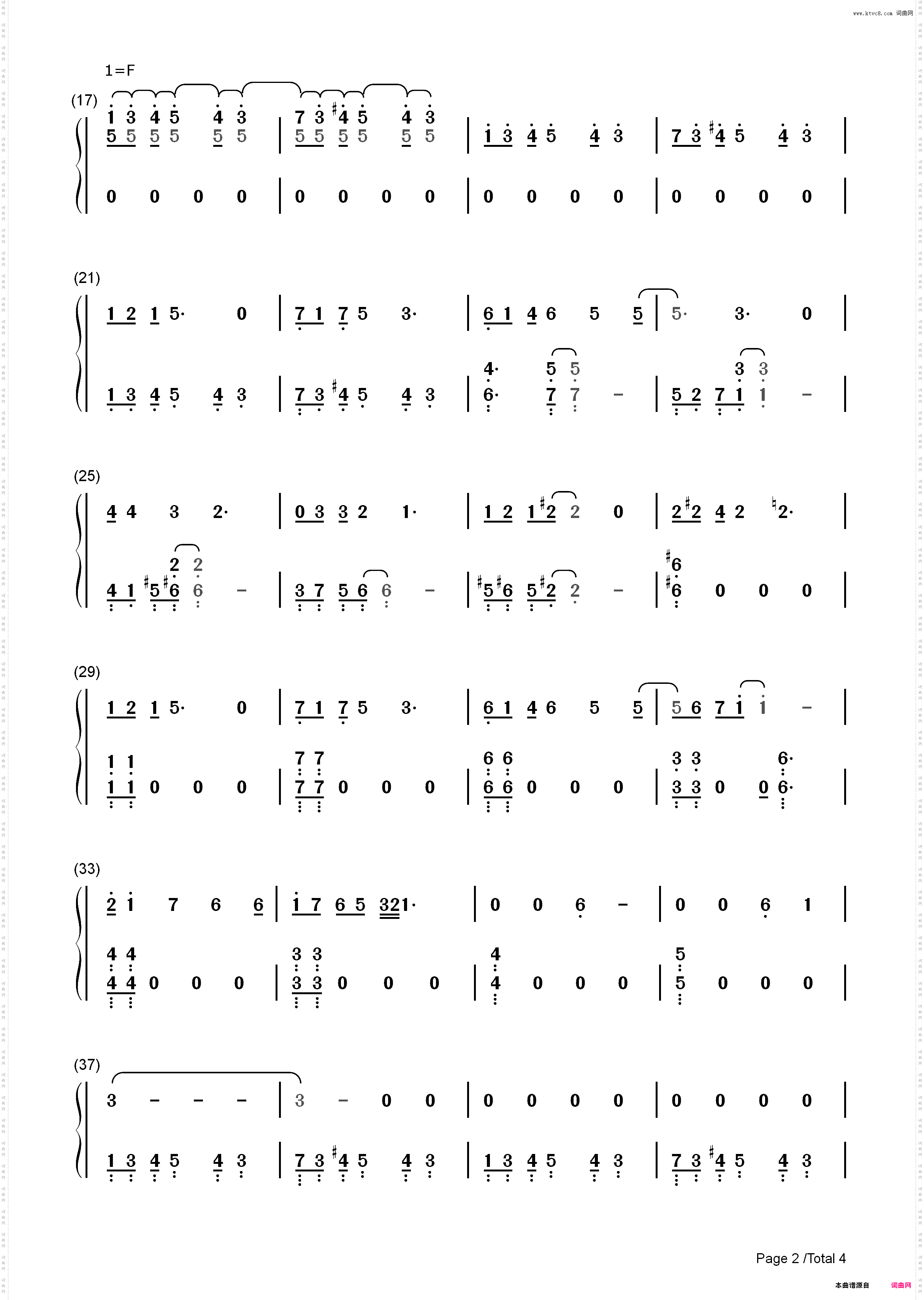 Dancing Through Life-魔法坏女巫插曲_简谱版