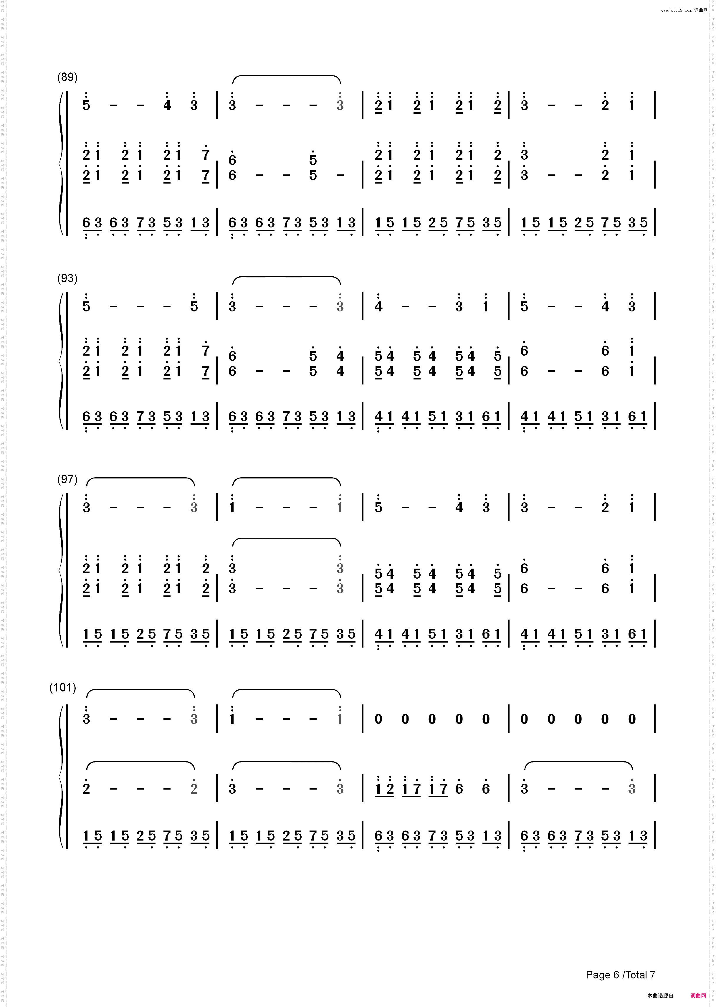 Wind-Brian Crain_简谱版