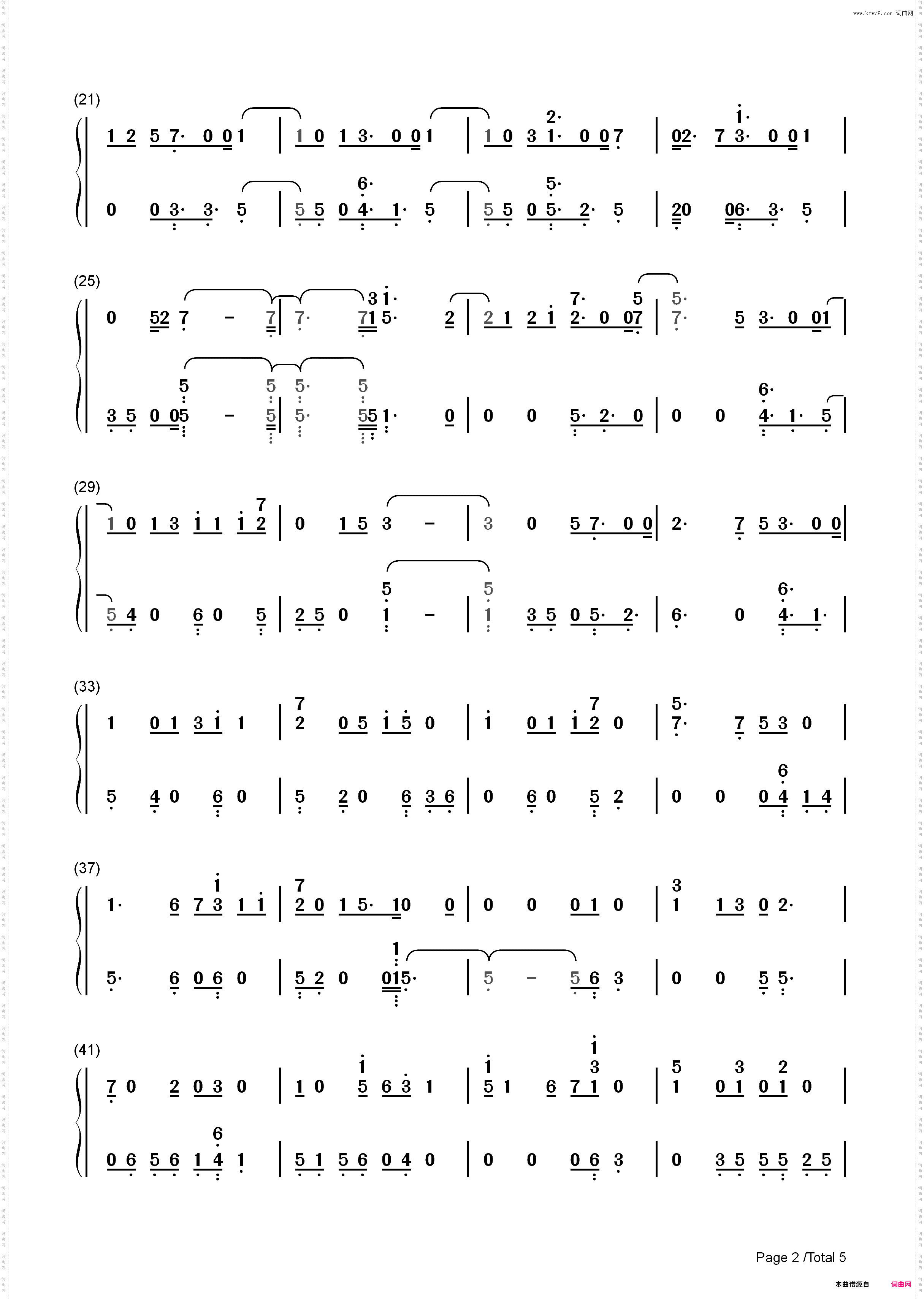 Thursday-Jess Glynne_简谱版