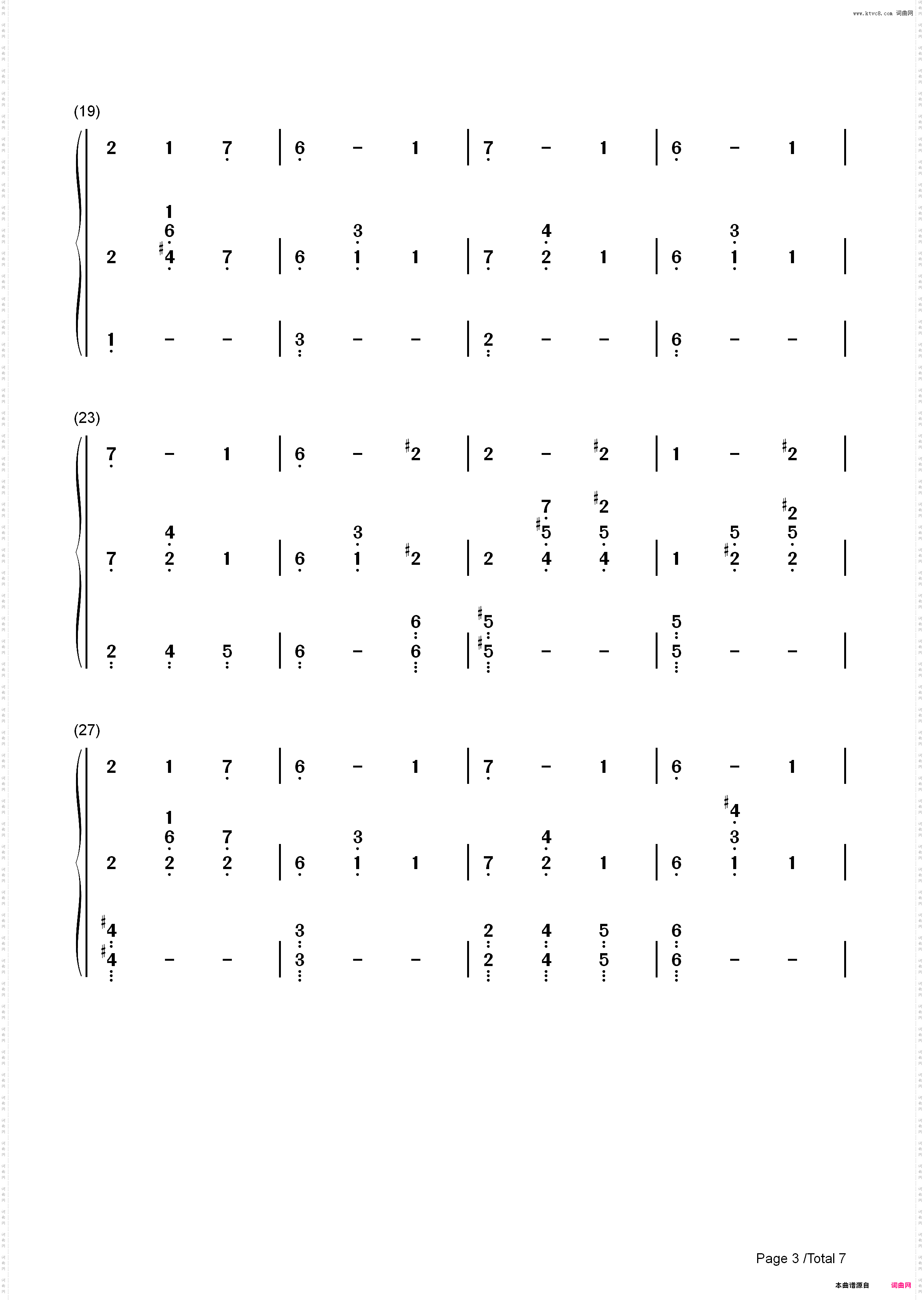 Jacks Lament-**夜惊魂OST_简谱版