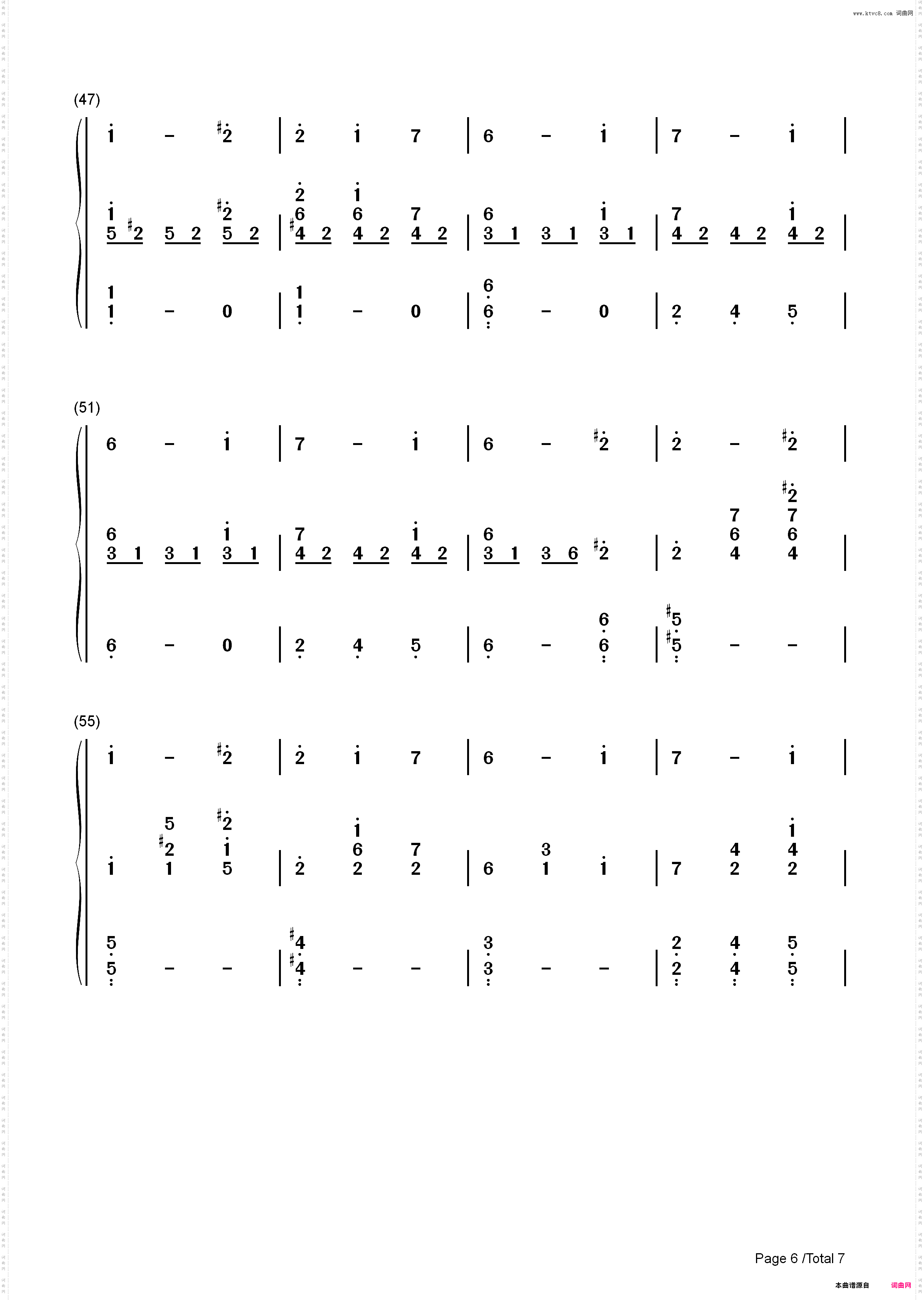 Jacks Lament-**夜惊魂OST_简谱版