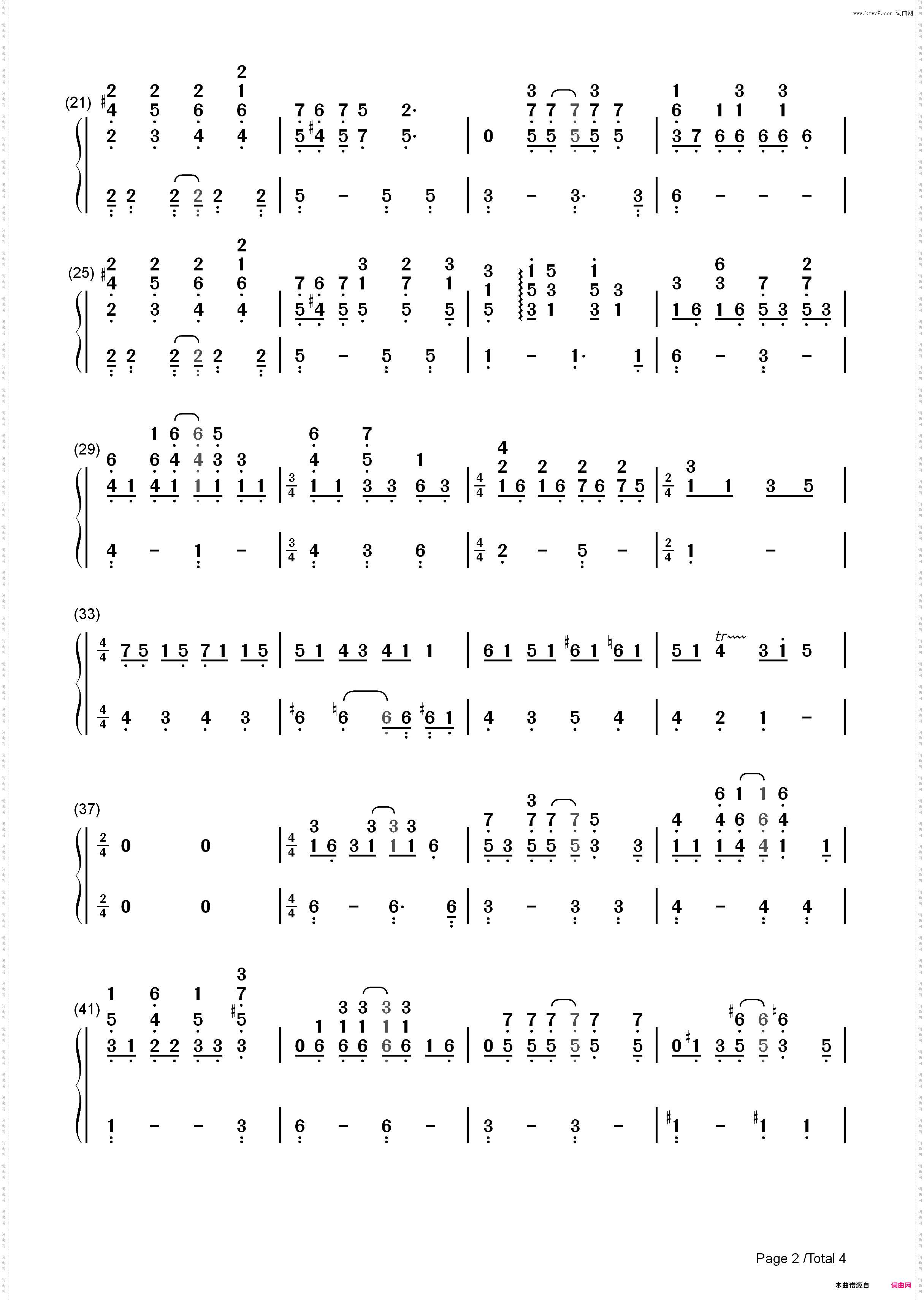 Love of My Life-Queen_简谱版