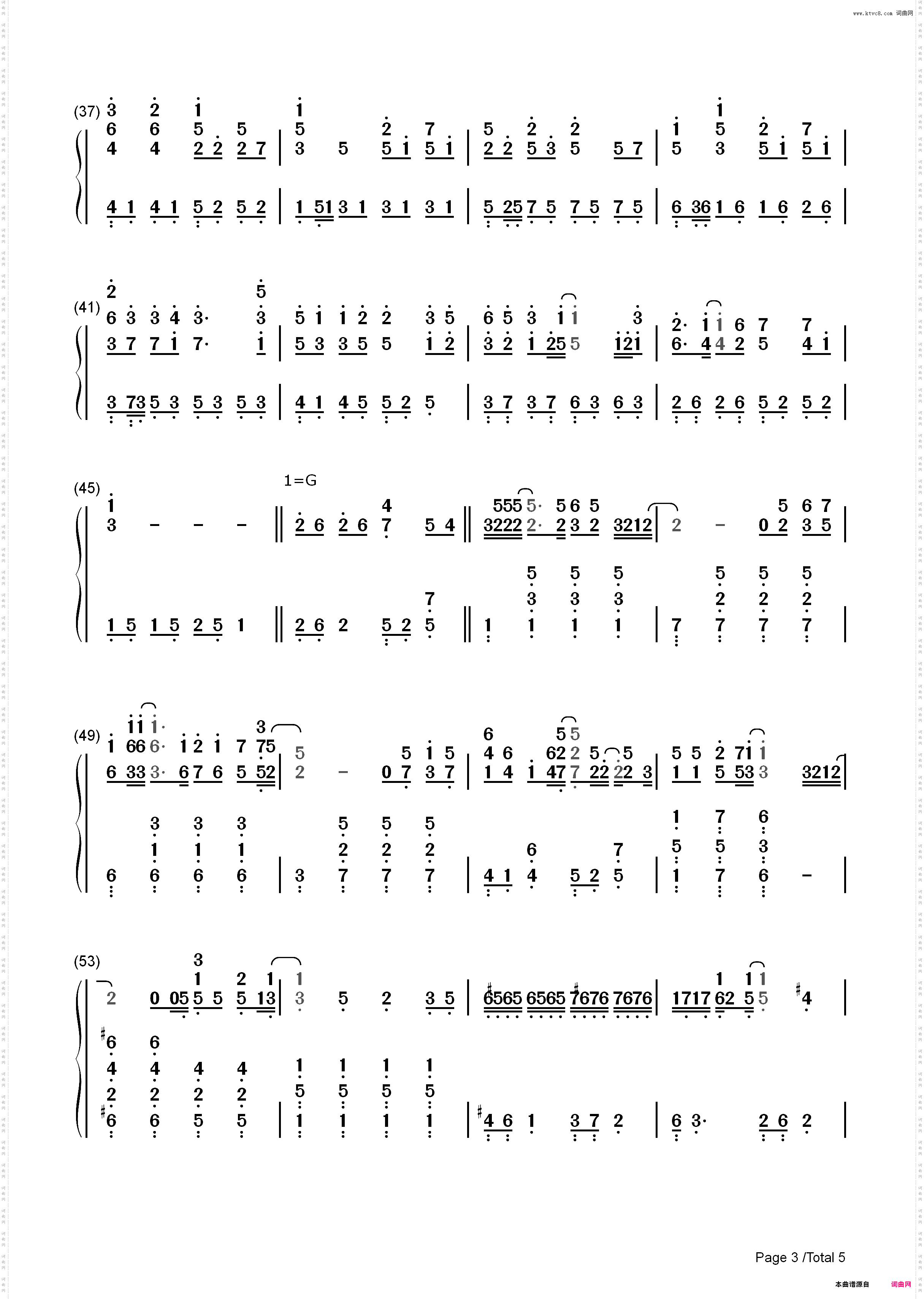 你曾是少年-少年班主题曲_简谱版