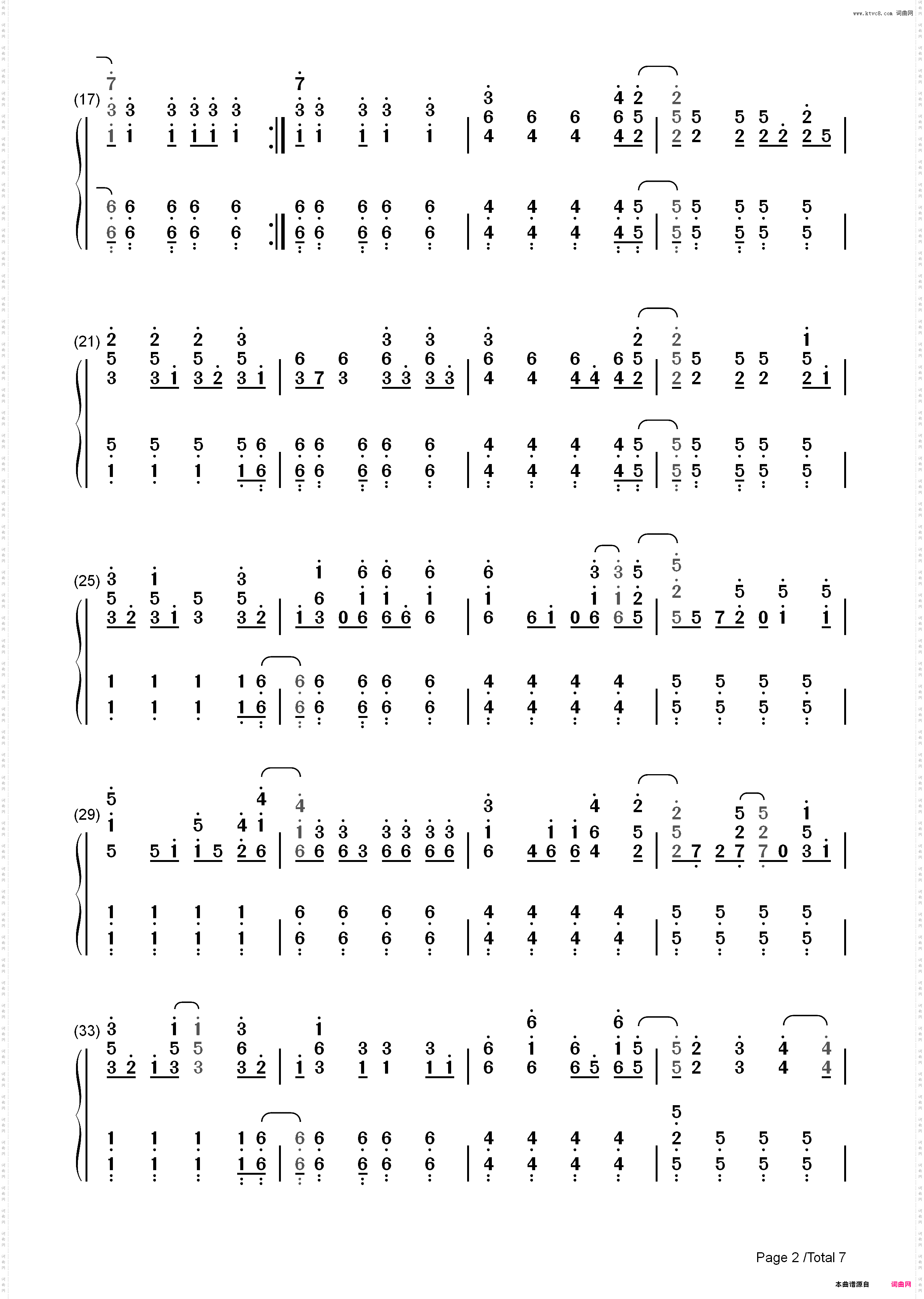 Viva la Vida-ColdPlay_简谱版