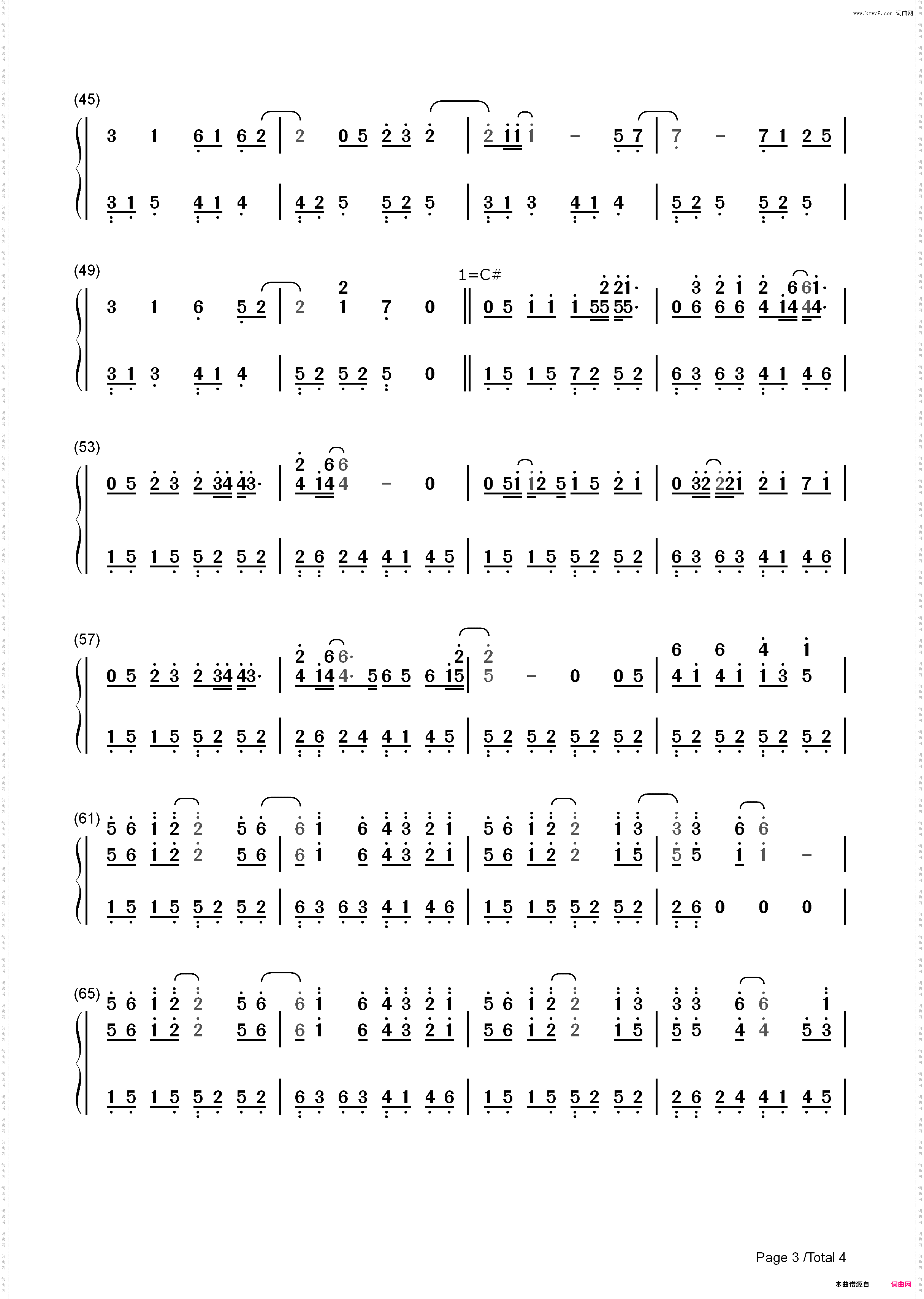 Vanilla Twilight-Owl City_简谱版