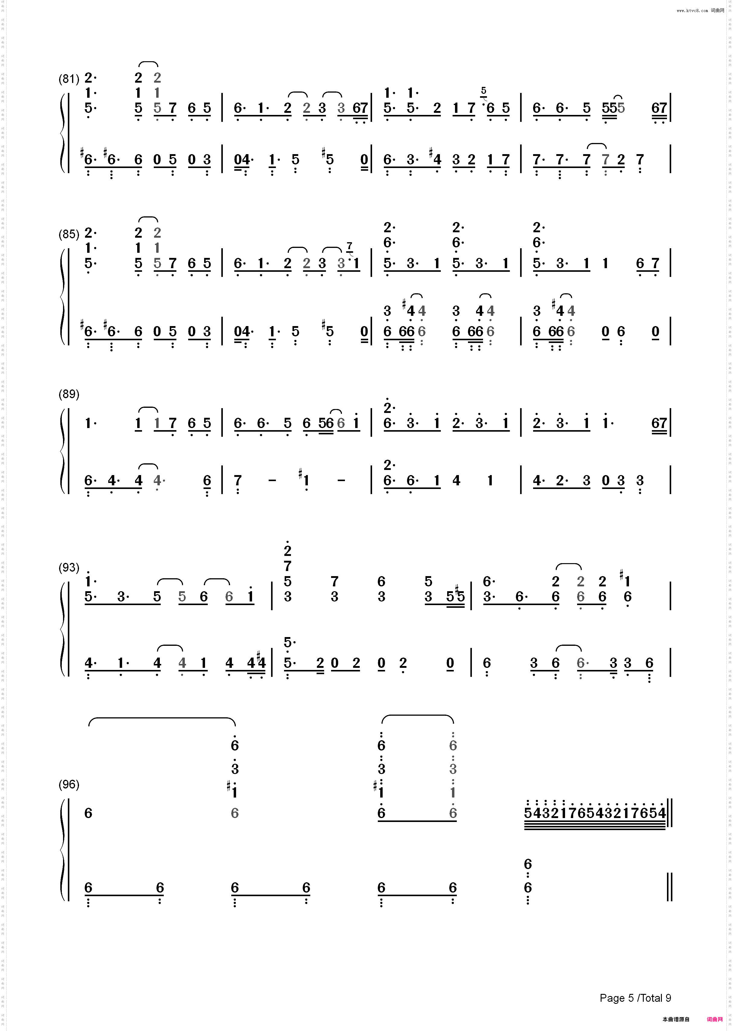 Get Wild-城市猎人ED_简谱版