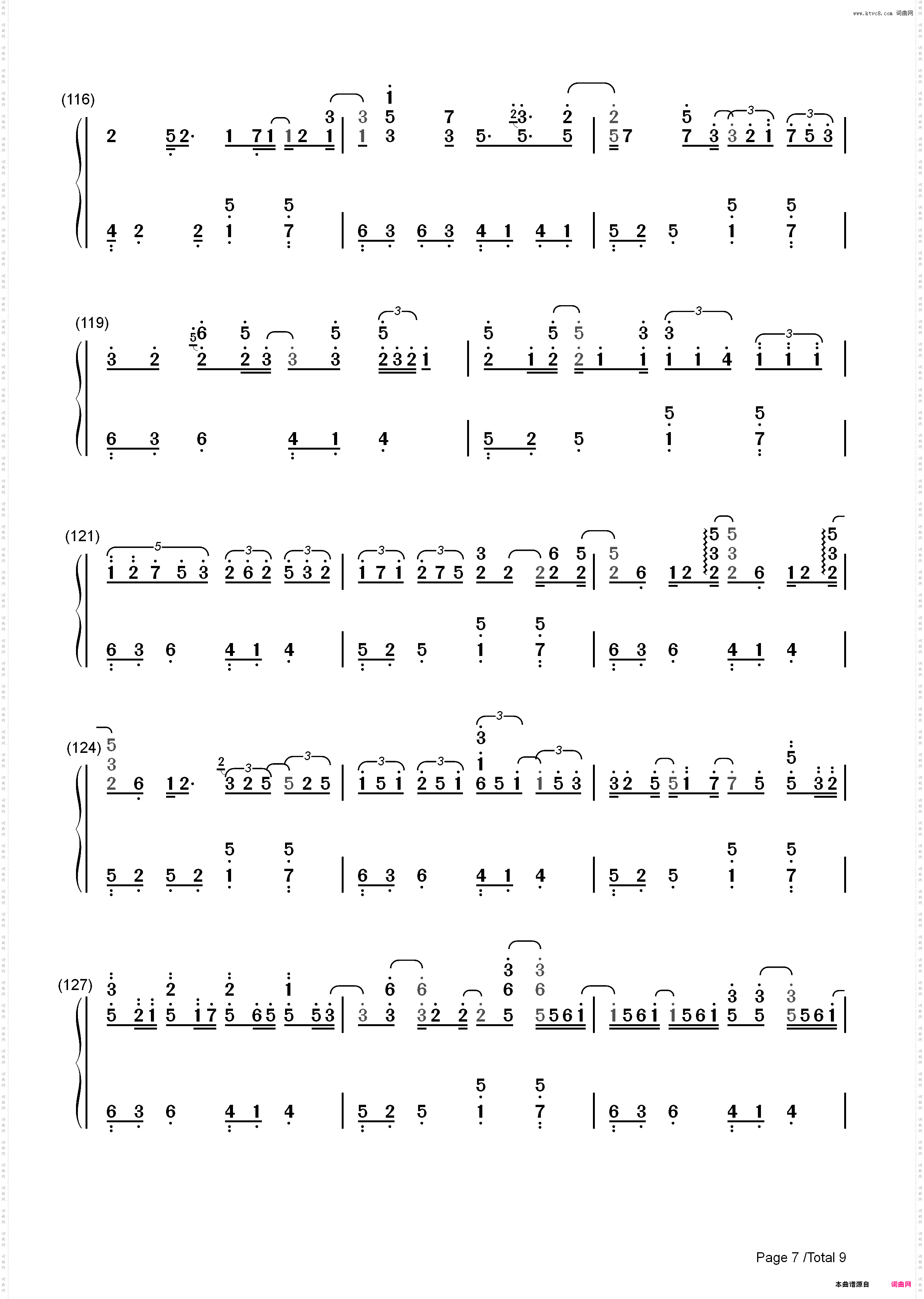 Get Wild-城市猎人ED_简谱版