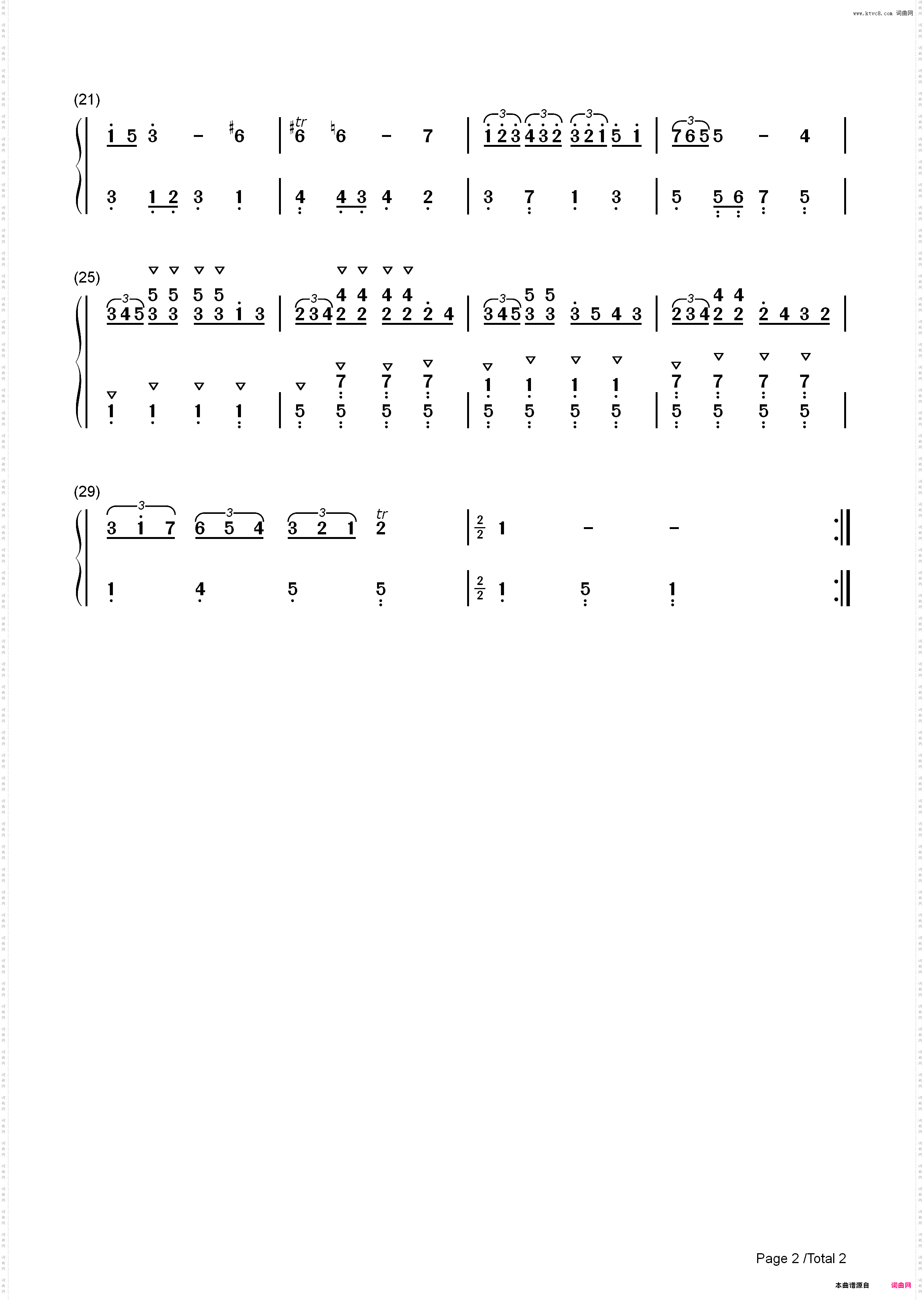 进行曲 16-巴赫初级钢琴曲集_简谱版