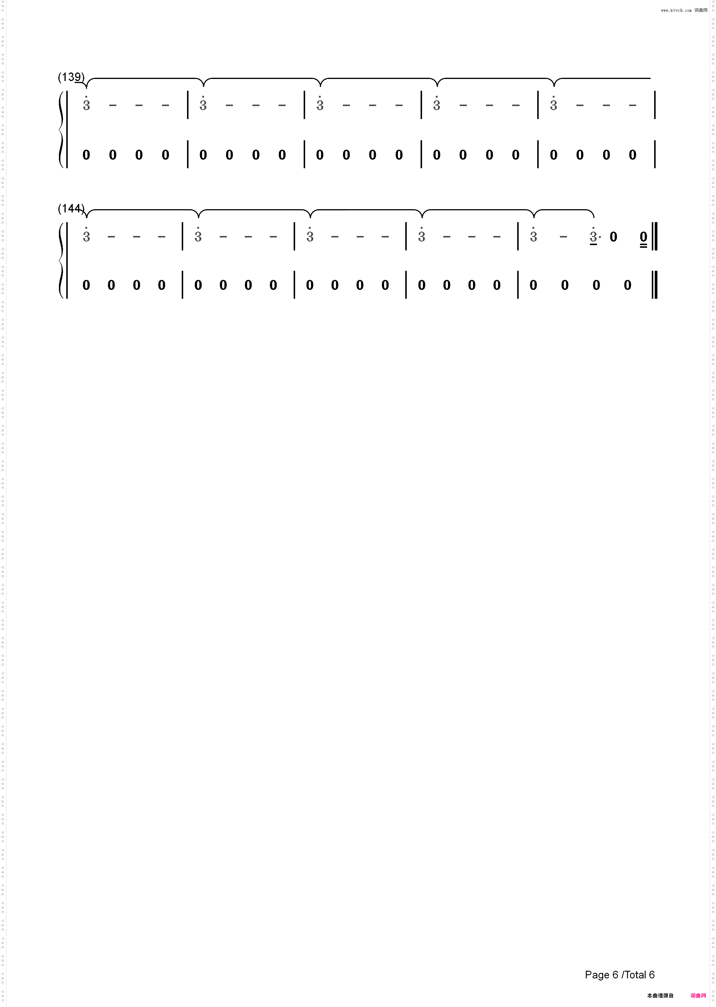 I Would Die for You-Miley Cyrus_简谱版