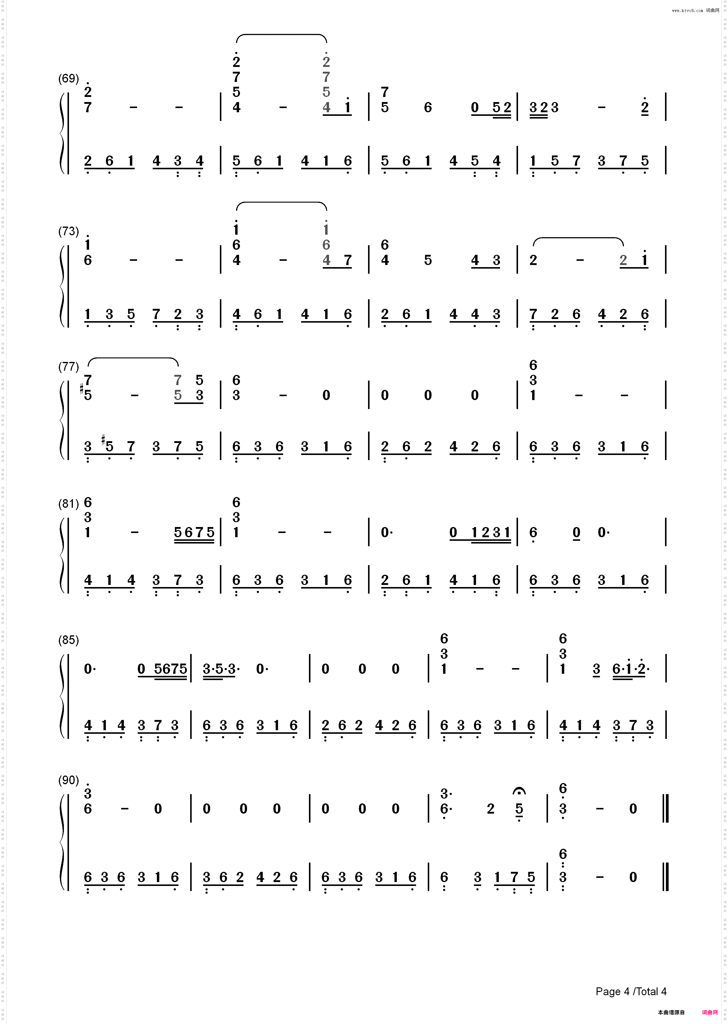 Parisienne Walkways-Gary Moore_简谱版