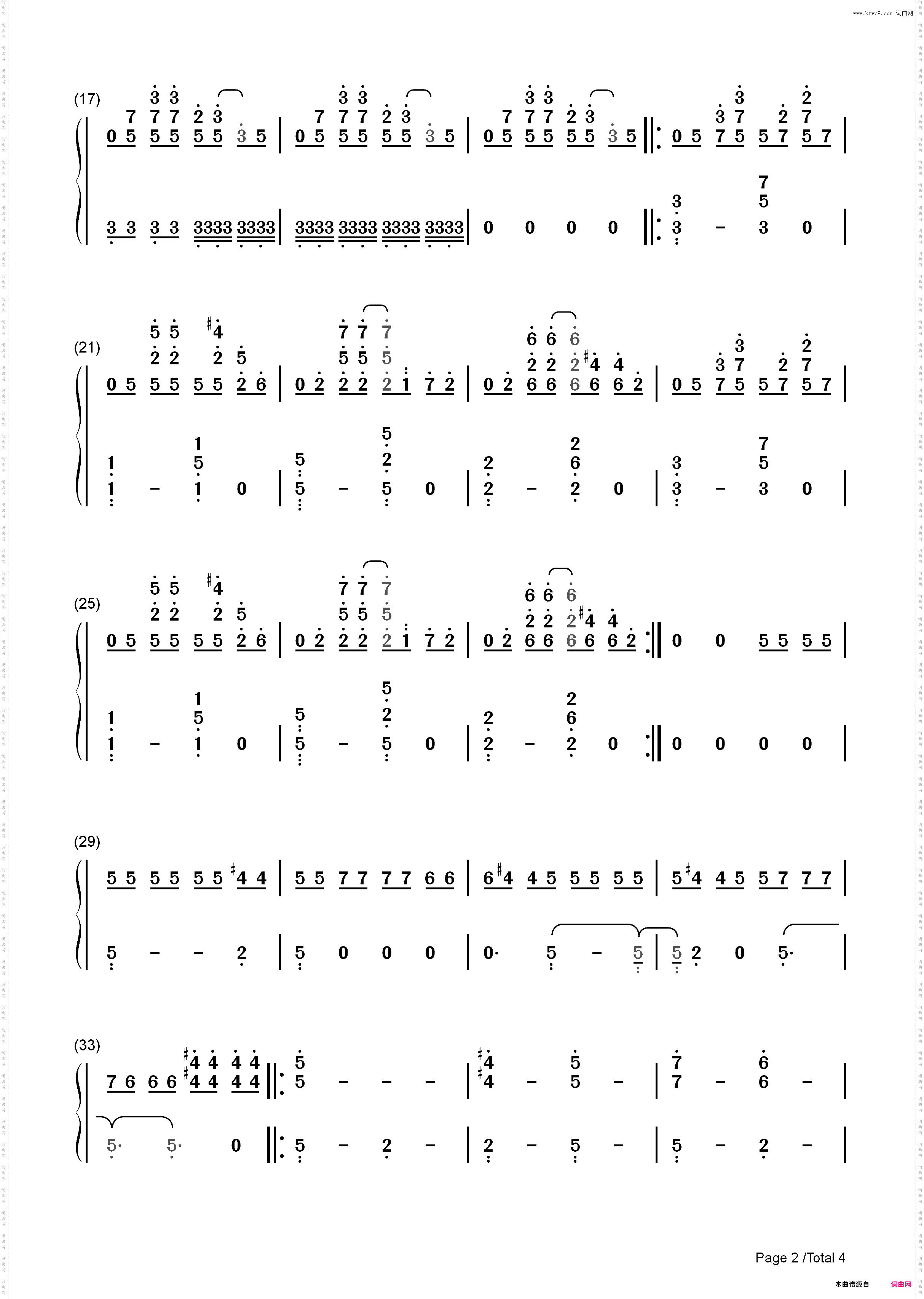 Force-Alan Walker_简谱版