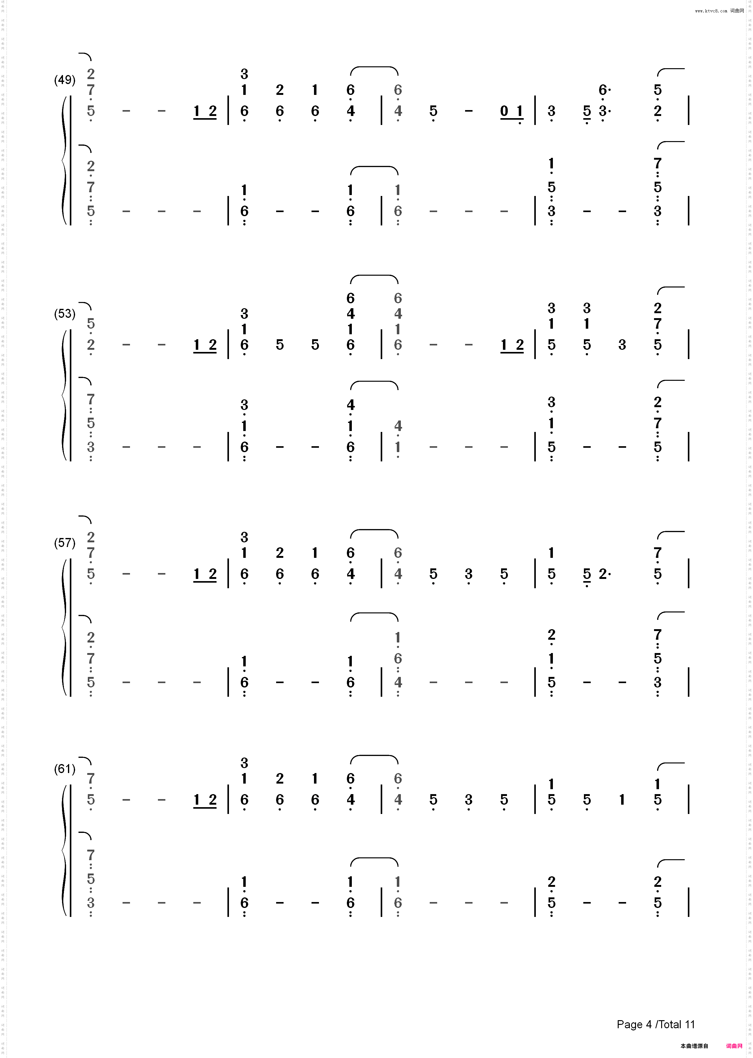 Everglow-Coldplay_简谱版