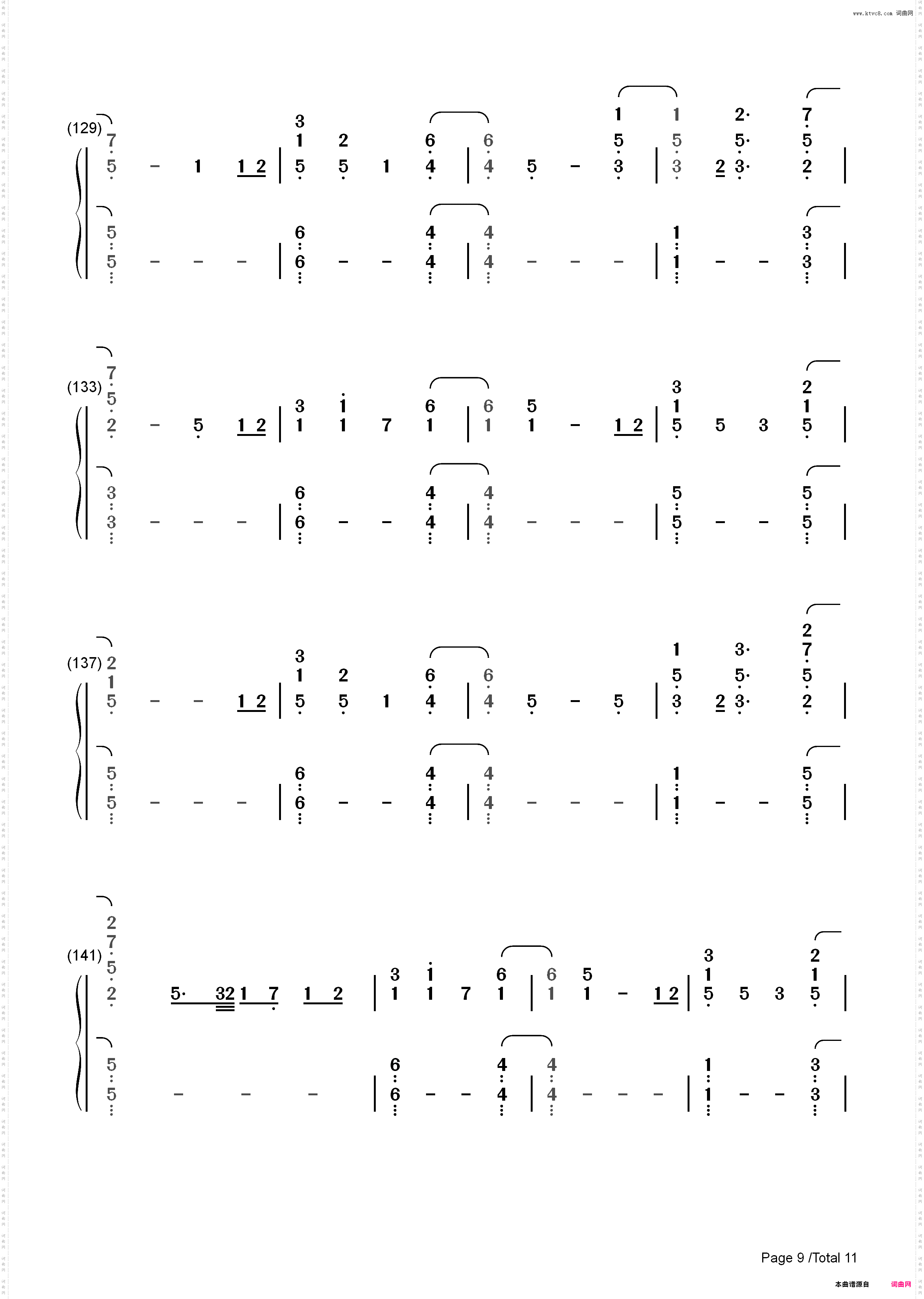 Everglow-Coldplay_简谱版