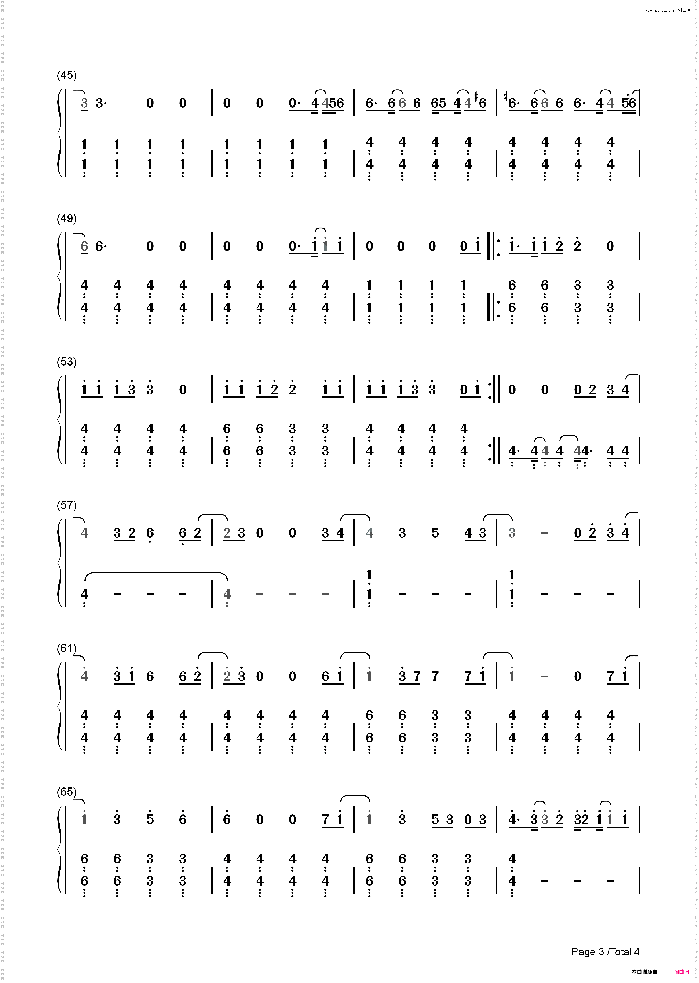 Finally Free-雪怪大冒险插曲_简谱版