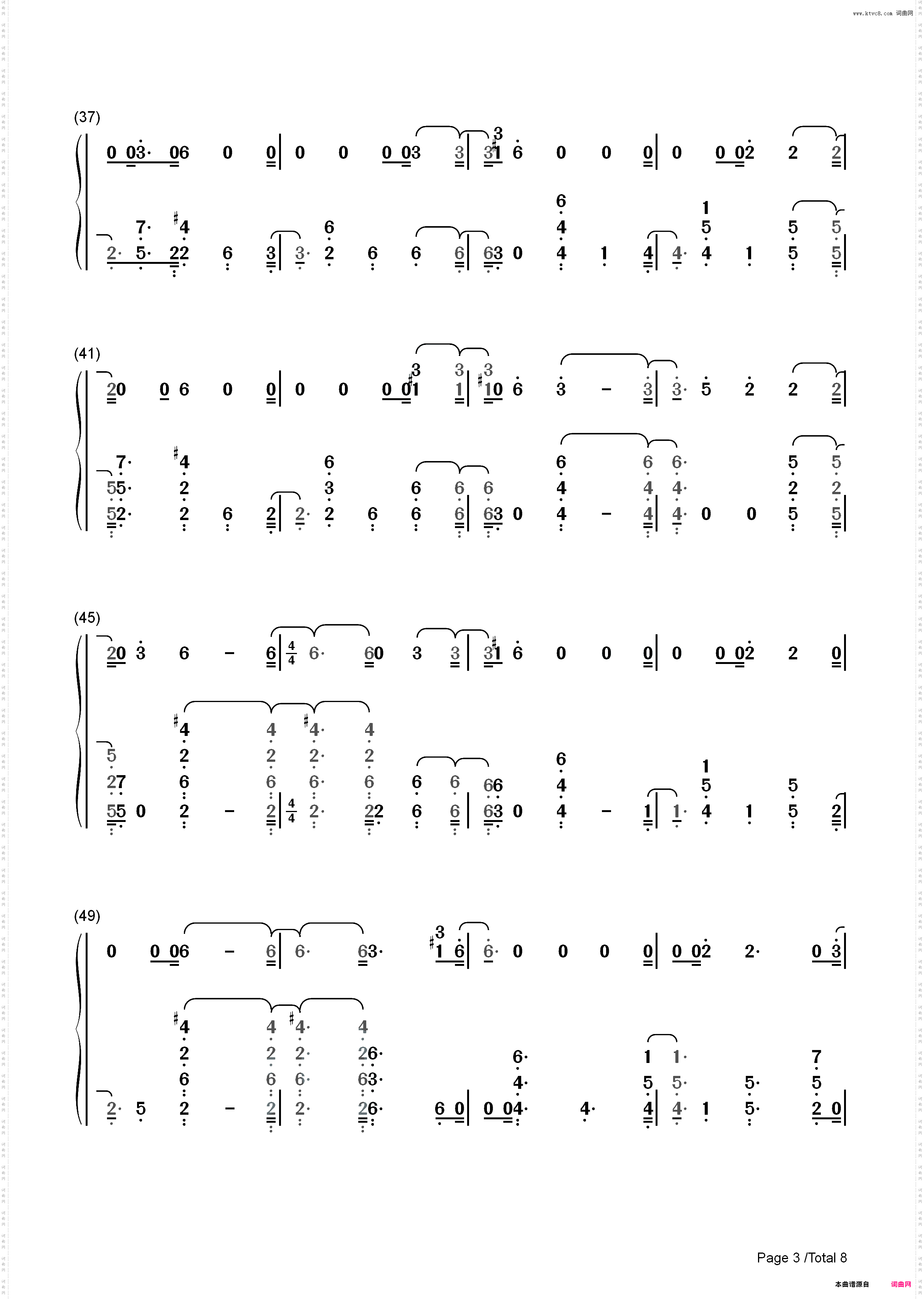 Bitches-Tove Lo_简谱版