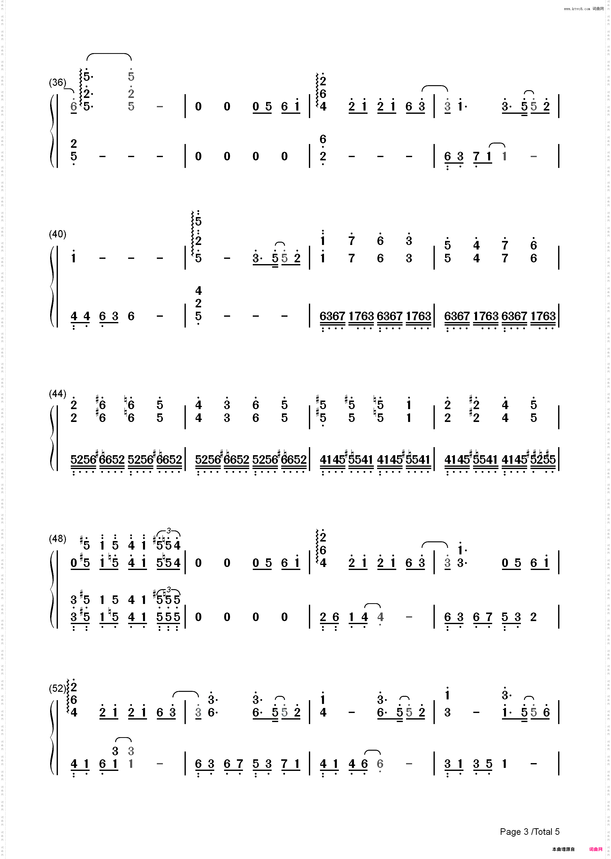 时间有泪-翻唱歌姬唱出了不一样的感觉_简谱版