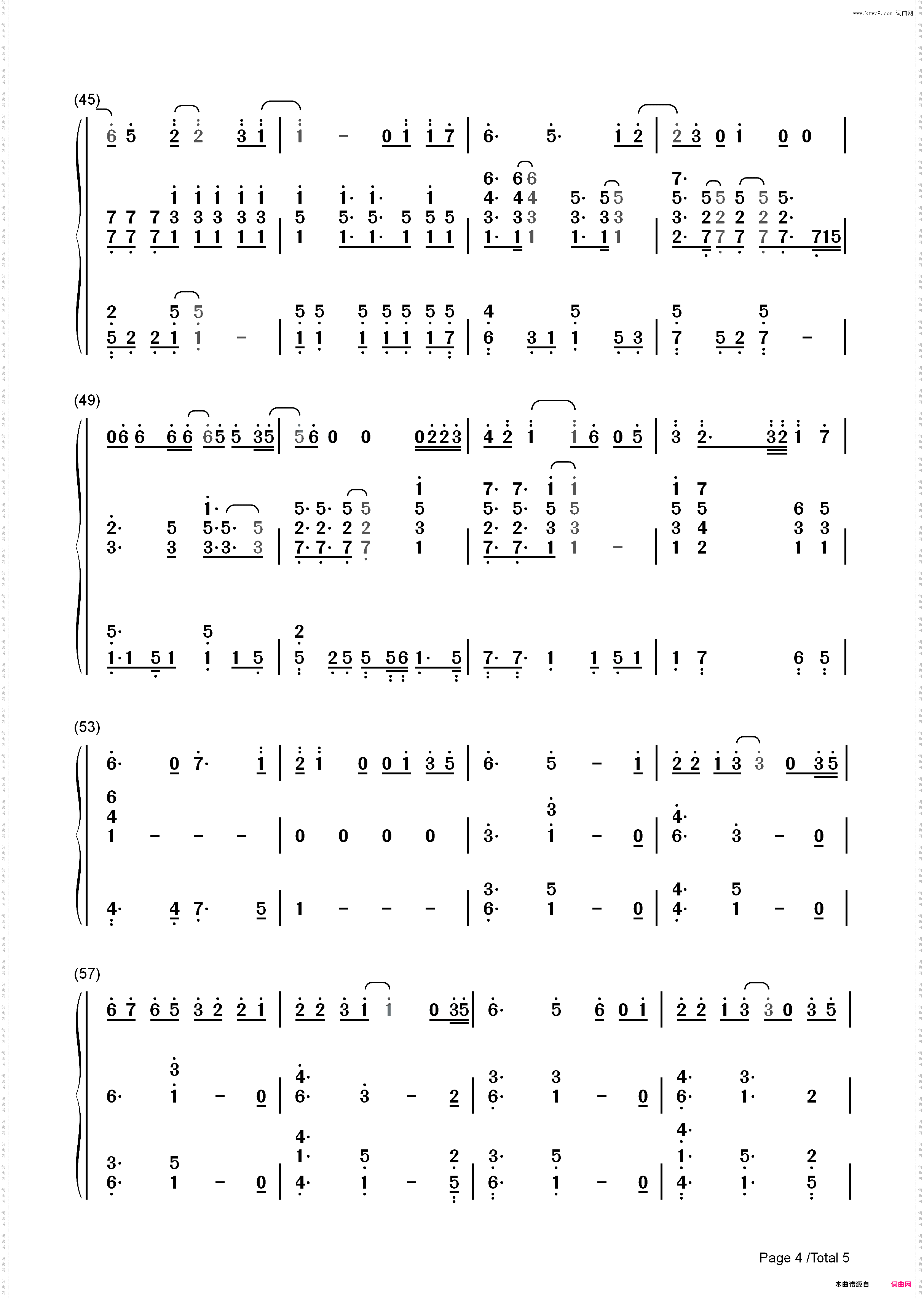 See You Again-钢琴伴奏谱_简谱版