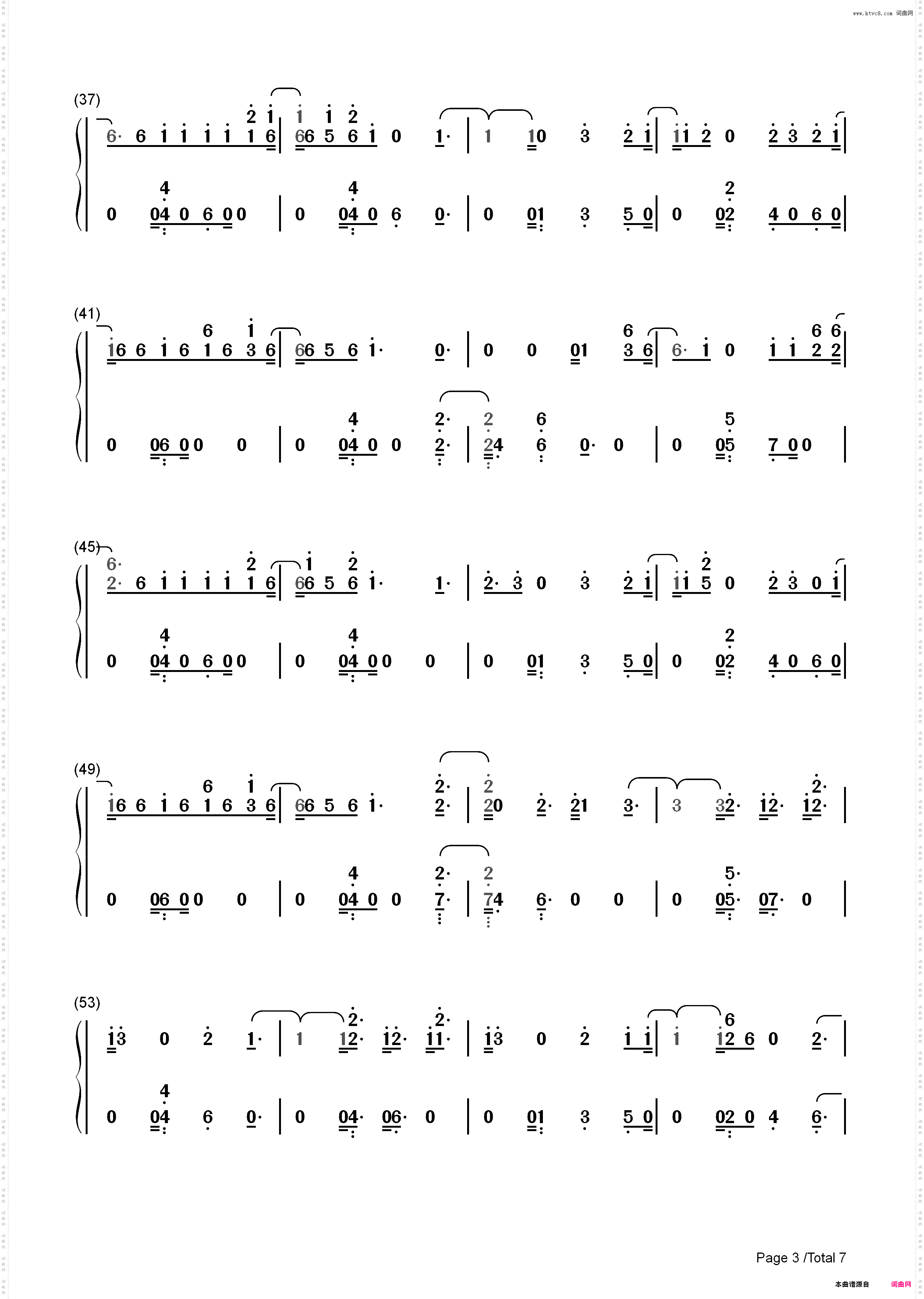 Dont Blame Me-Taylor Swift_简谱版