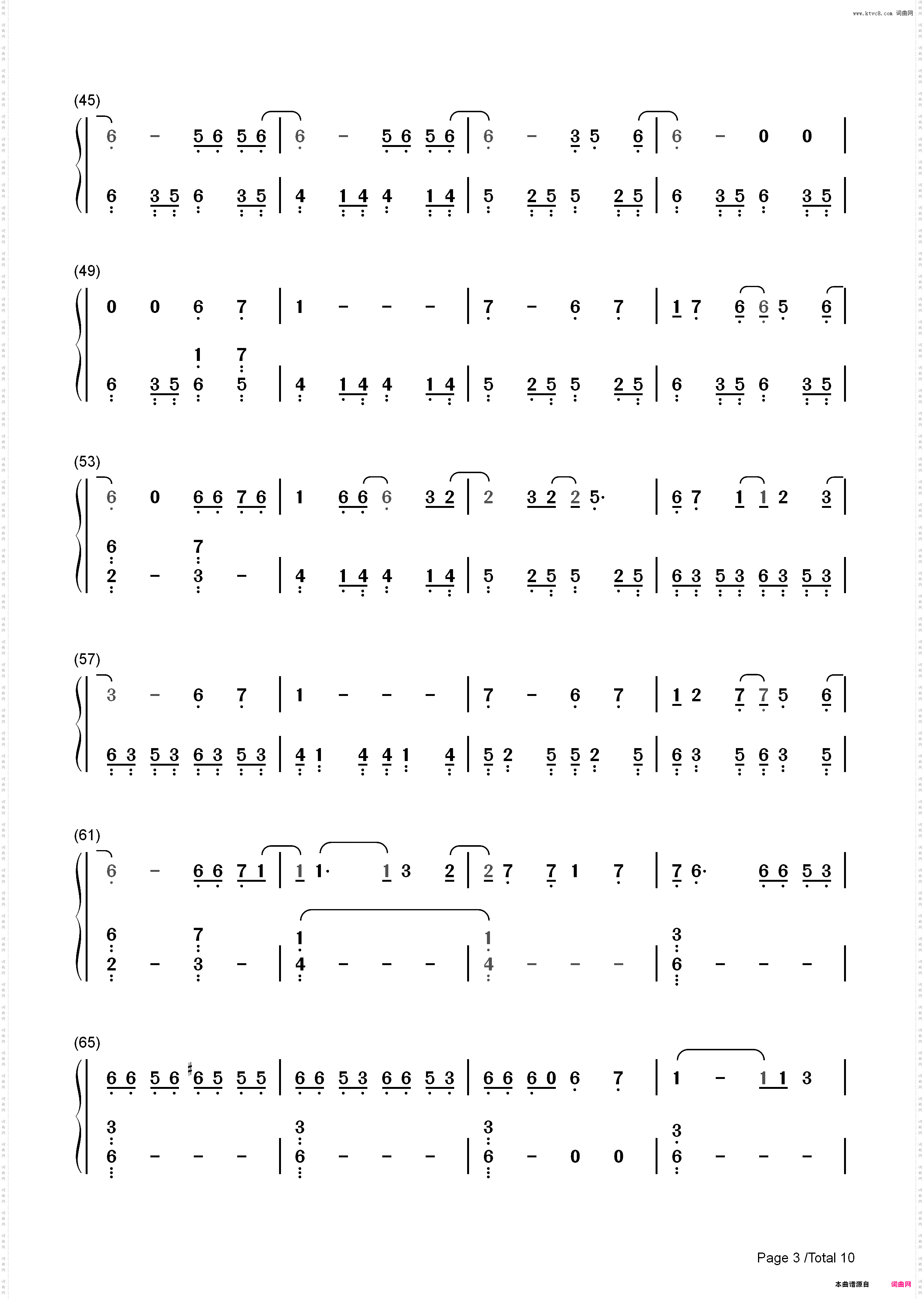嘆きのリフレイン-闪之轨迹Ⅲ ED_简谱版