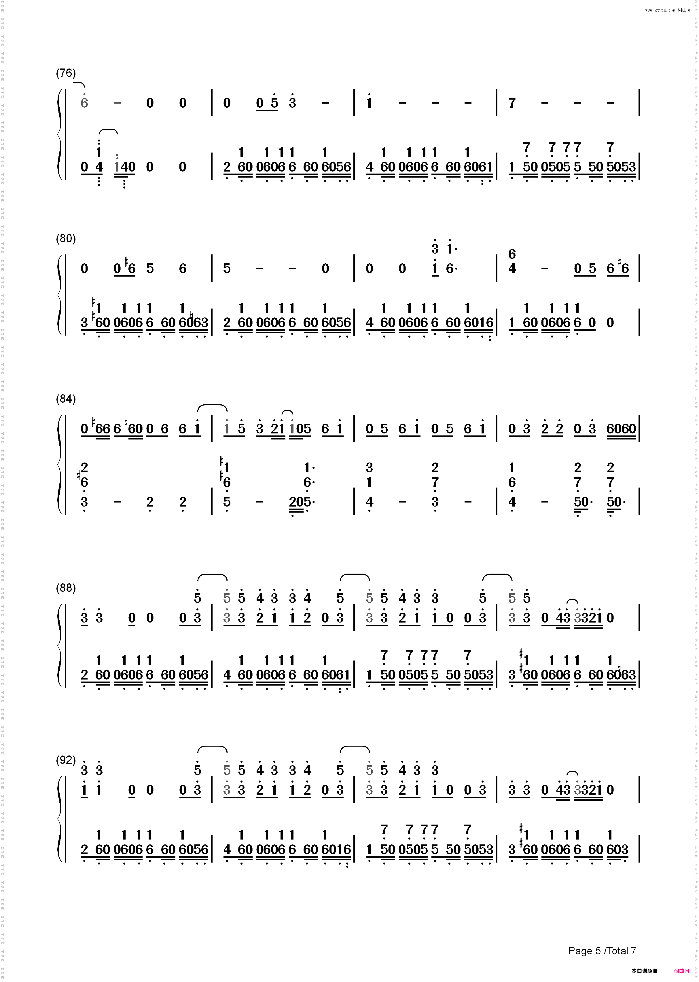 Love Never Felt So Good-Michael Jackson_简谱版
