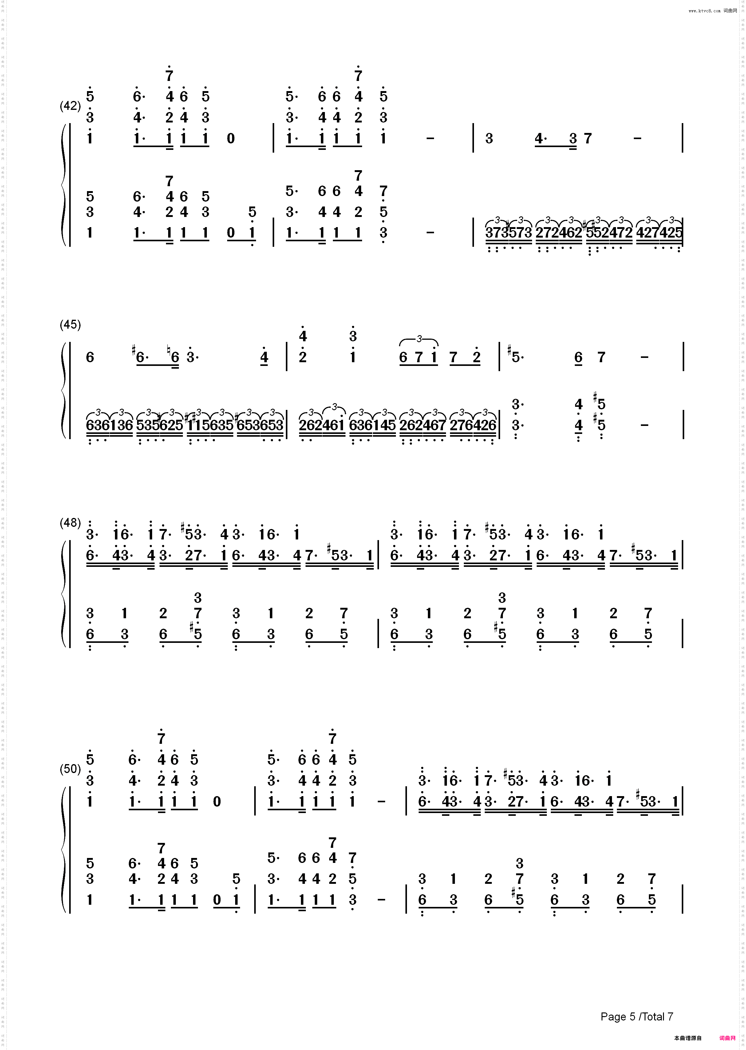 葛里格钢琴协奏曲-马克西姆_简谱版